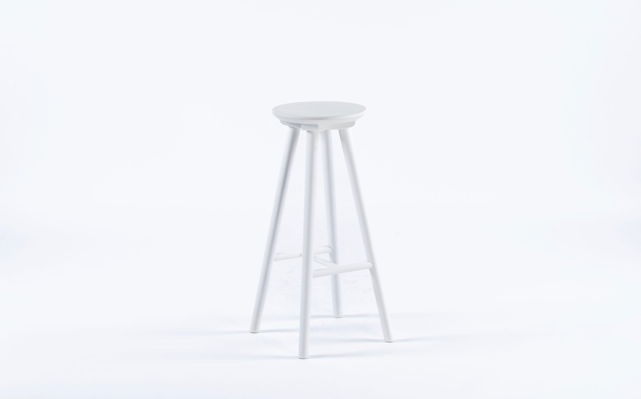 Dorf high stool -Beech White - DD-006-display