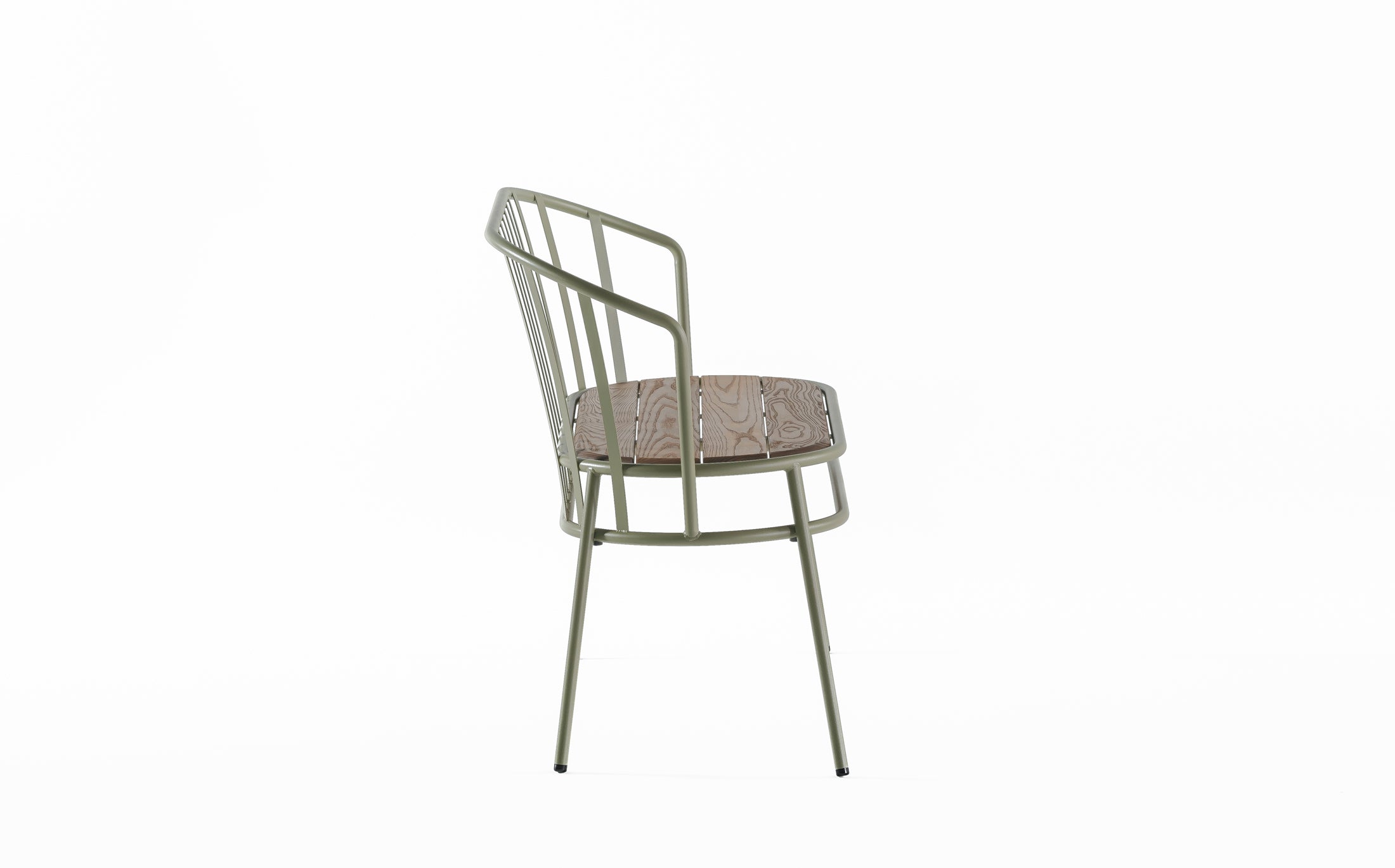 Offset Outdoor Garden bench - Green grey