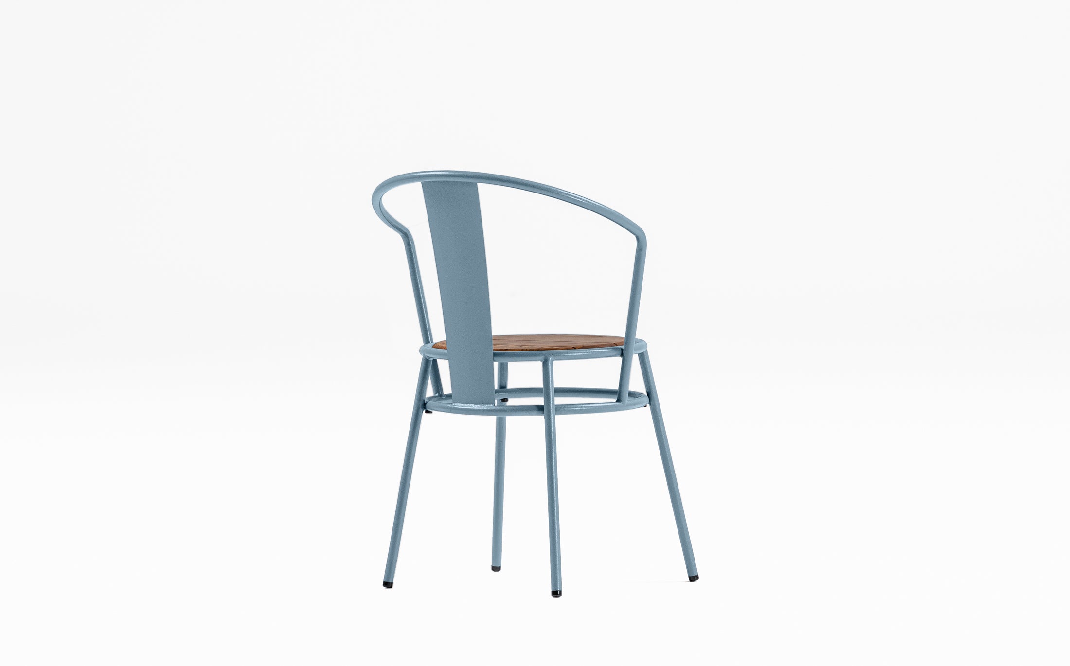 Offset Outdoor garden chair - Chinese - Blue grey