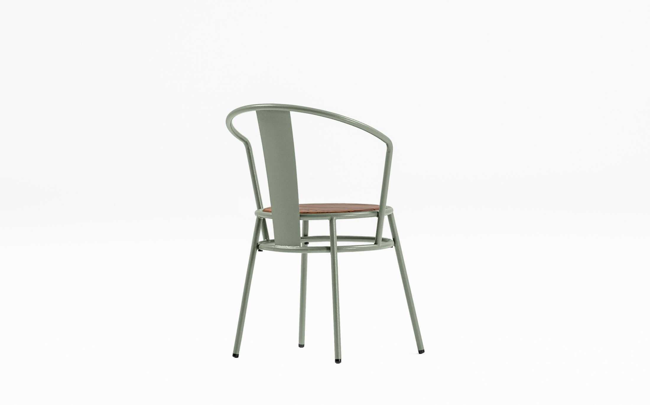 Offset Outdoor garden chair - Chinese - Green grey