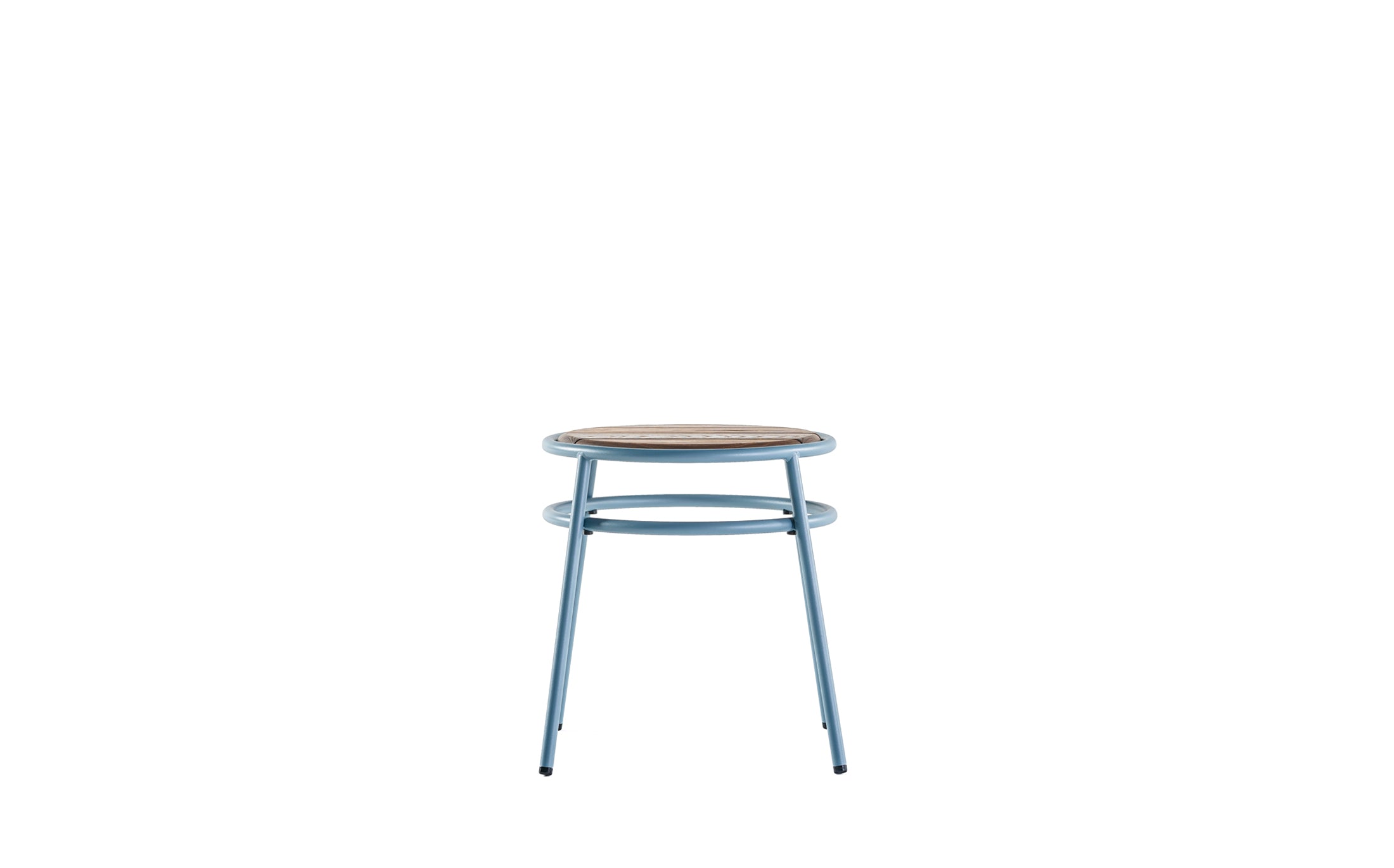 Offset Outdoor Gardenstool - Blue grey