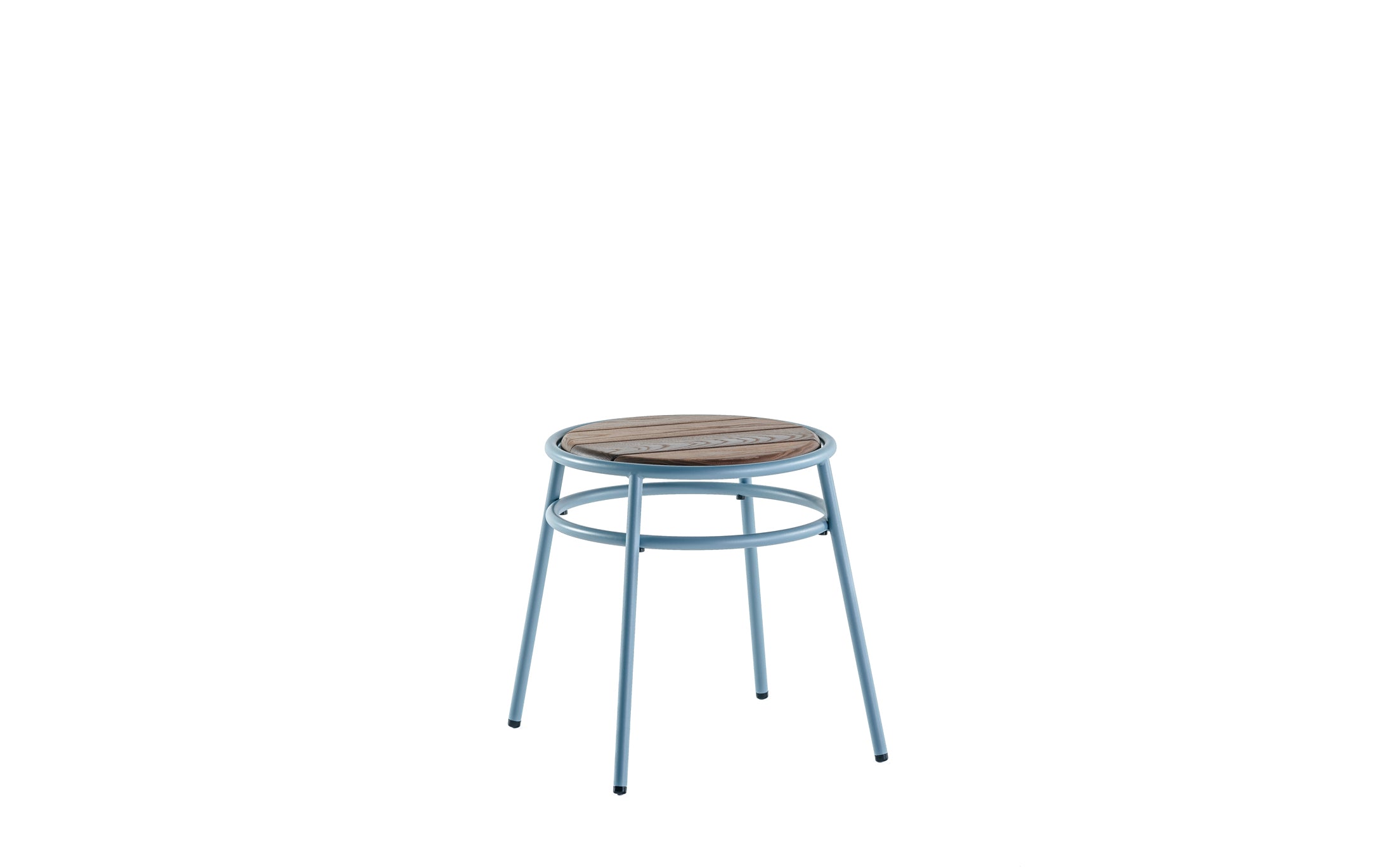 Offset Outdoor Gardenstool - Blue grey