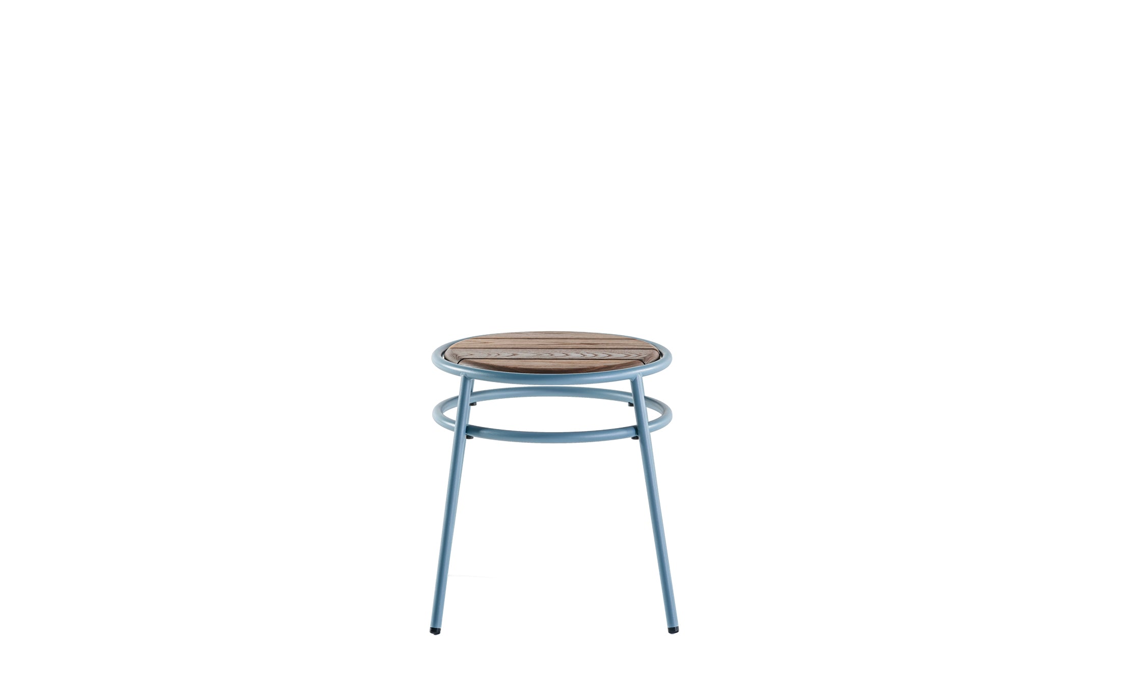 Offset Outdoor Gardenstool - Blue grey