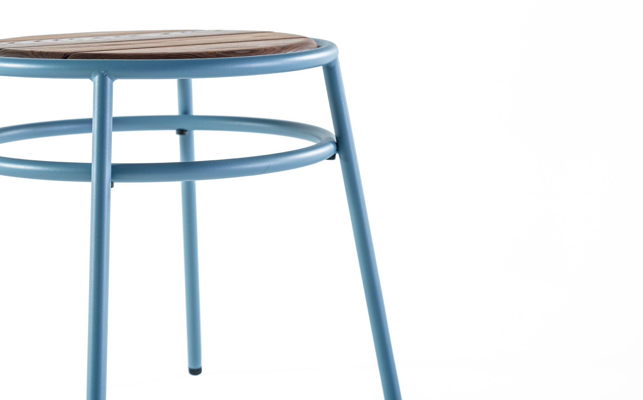 Offset Outdoor Gardenstool - Blue grey