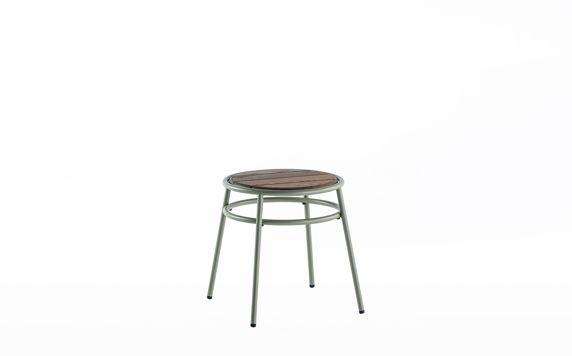 Offset Outdoor Gardenstool - Green grey