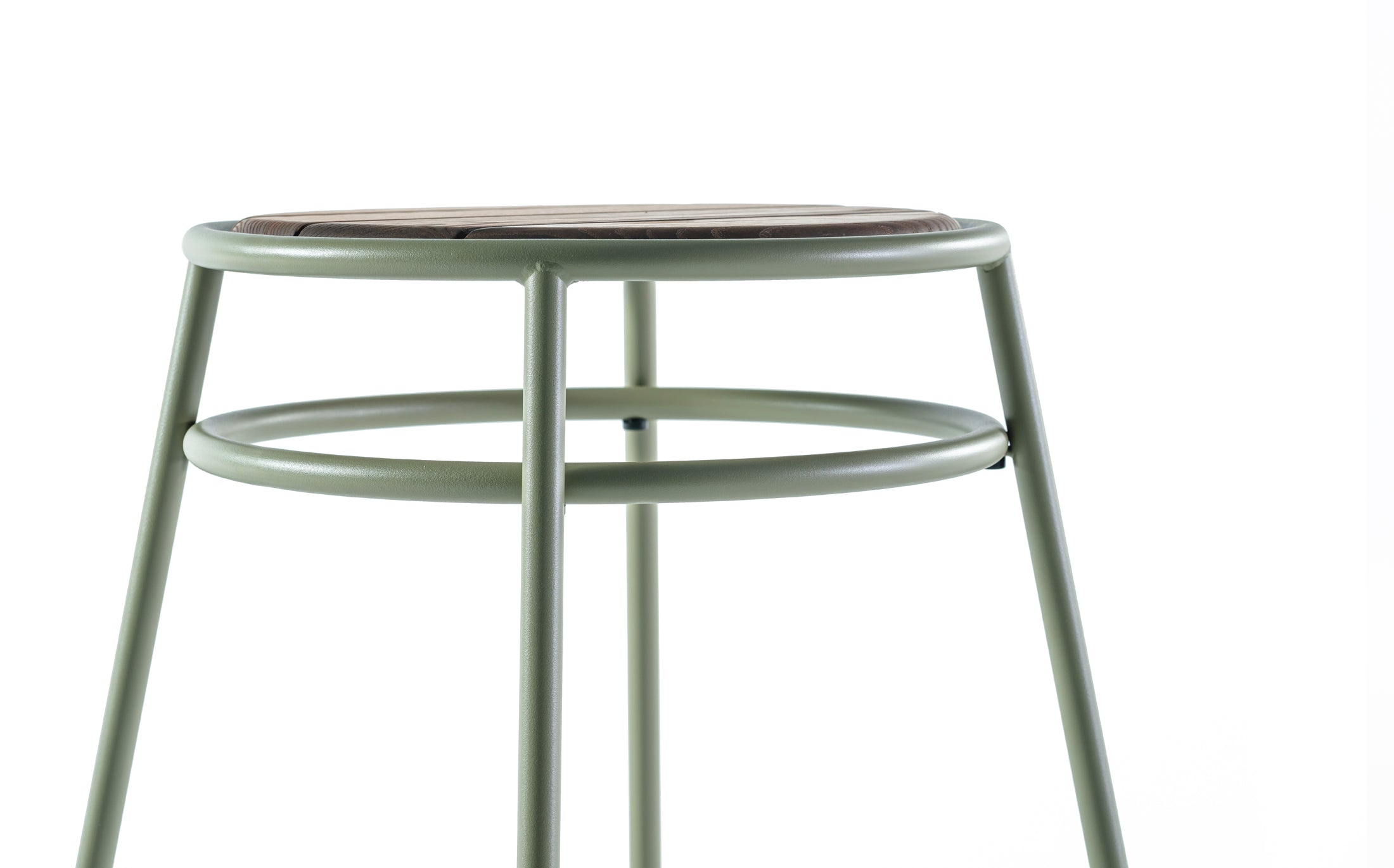 Offset Outdoor Gardenstool - Green grey
