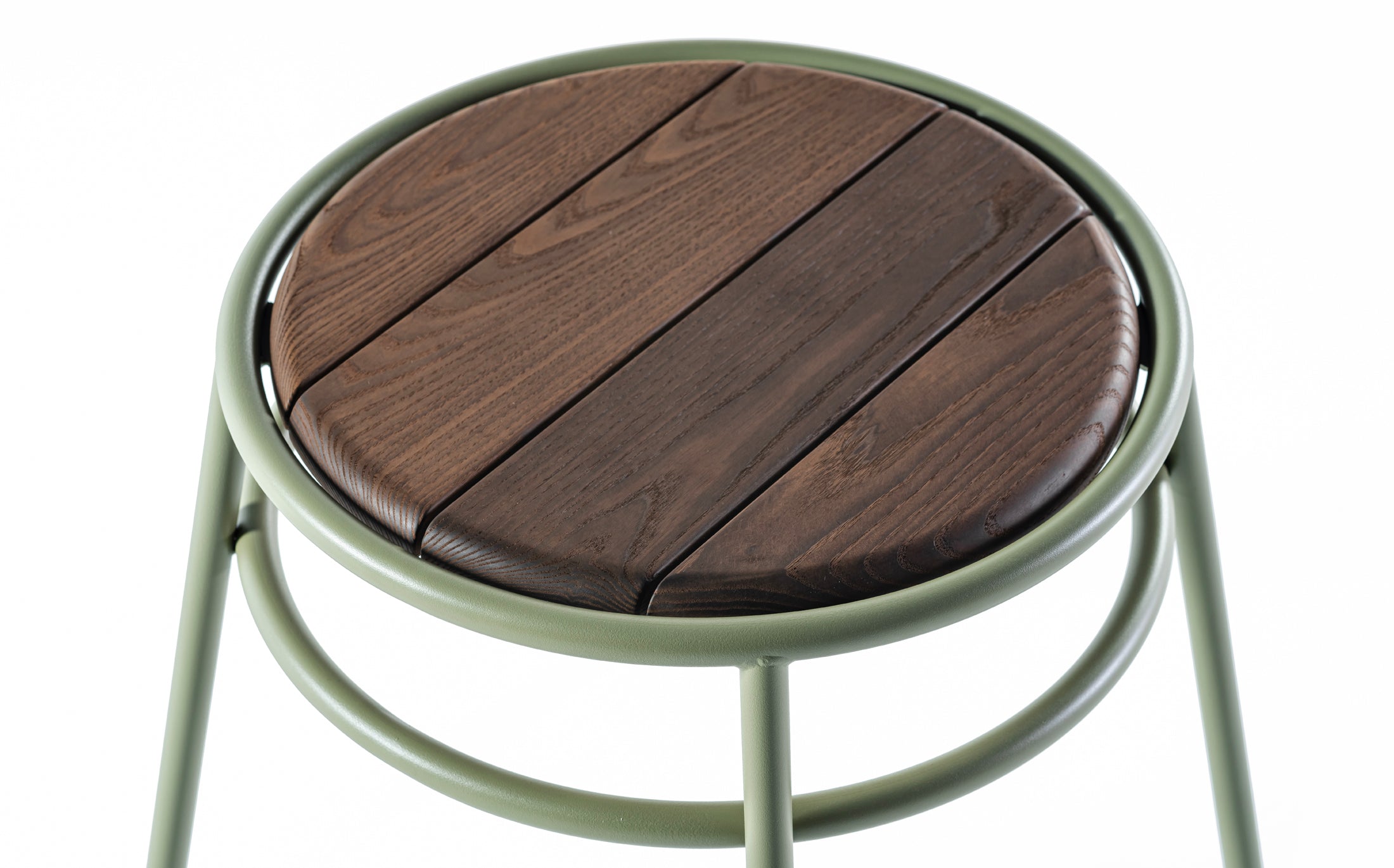 Offset Outdoor Gardenstool - Green grey