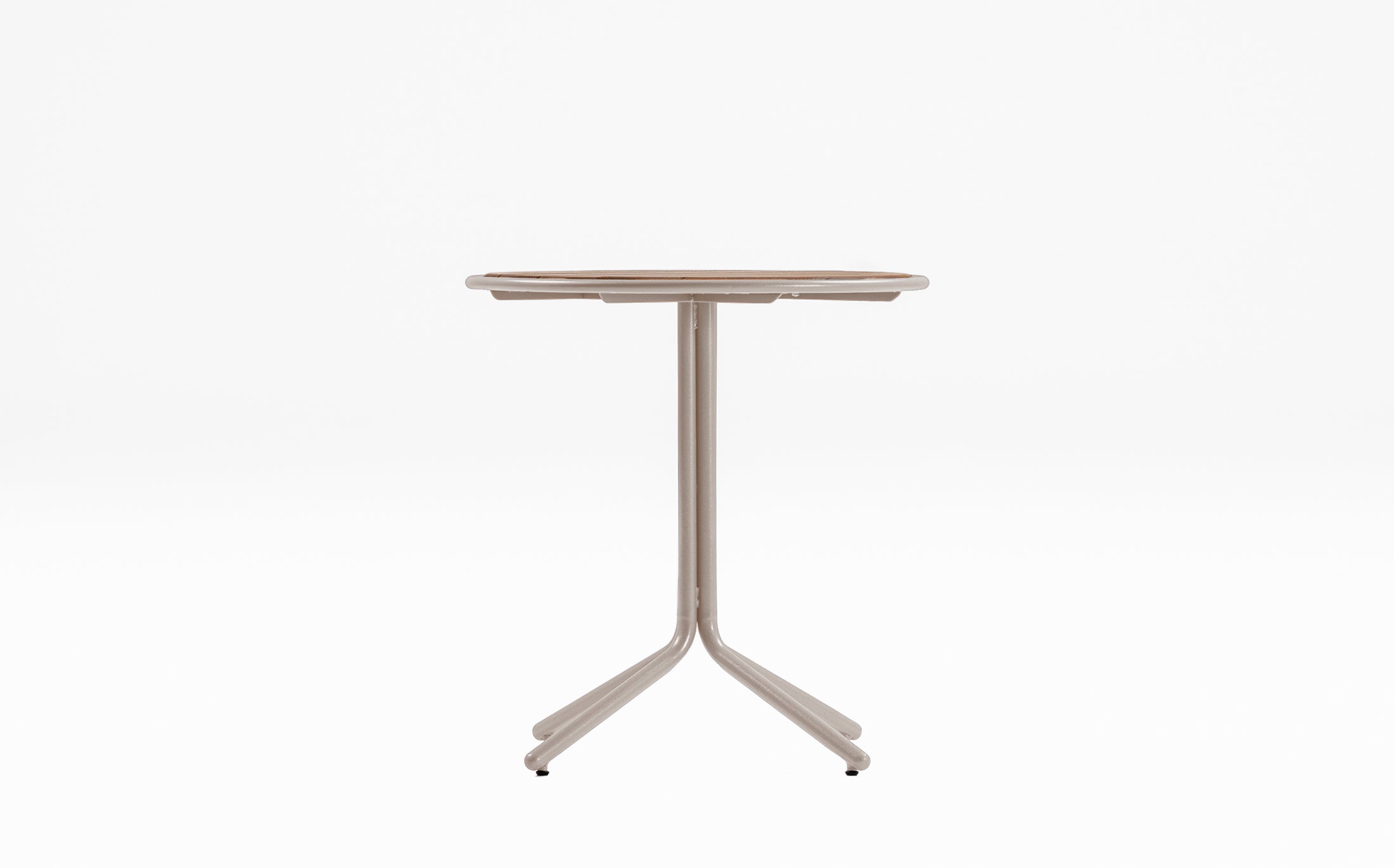 Offset Outdoor garden table - Light brown