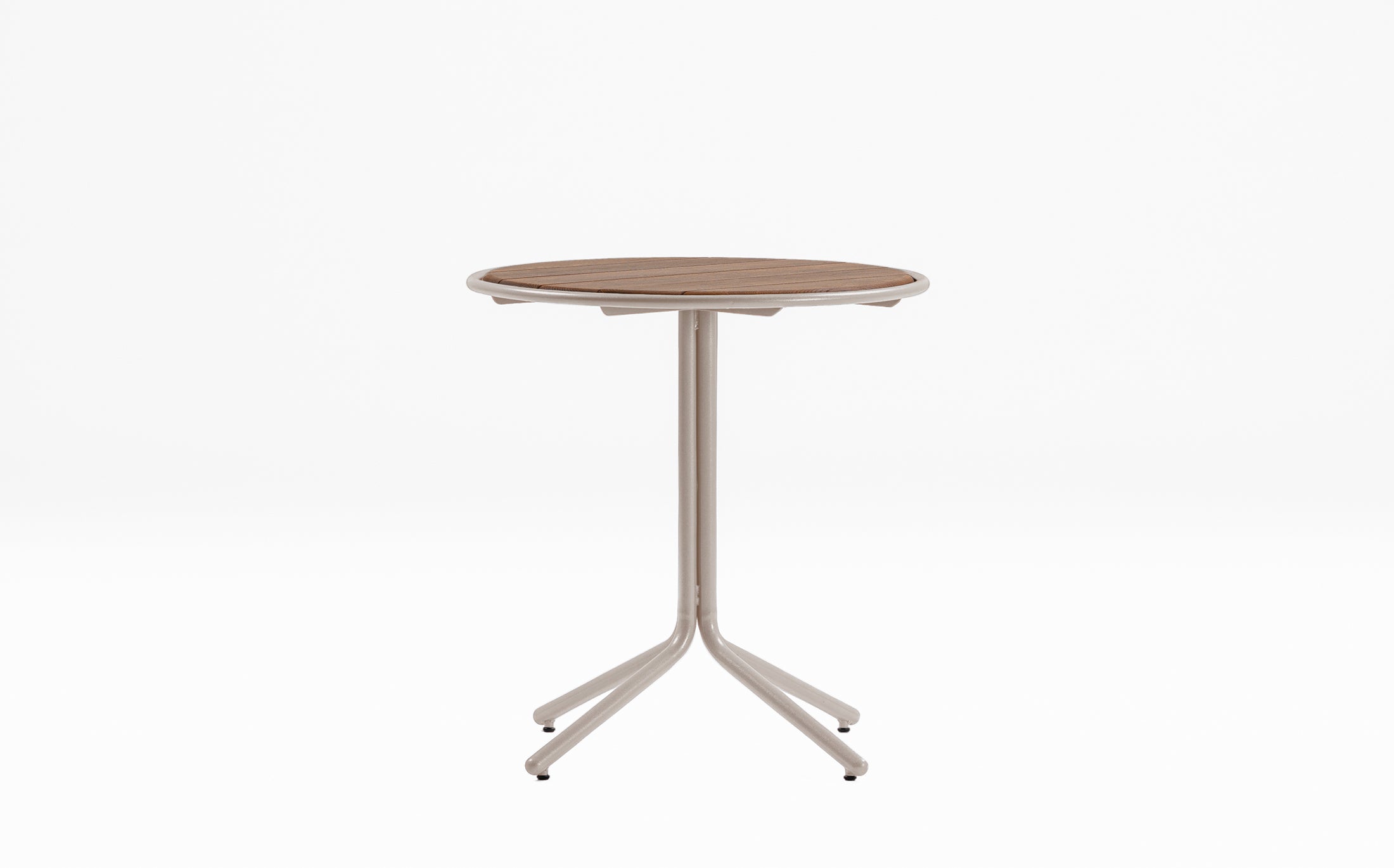 Offset Outdoor garden table - Light brown