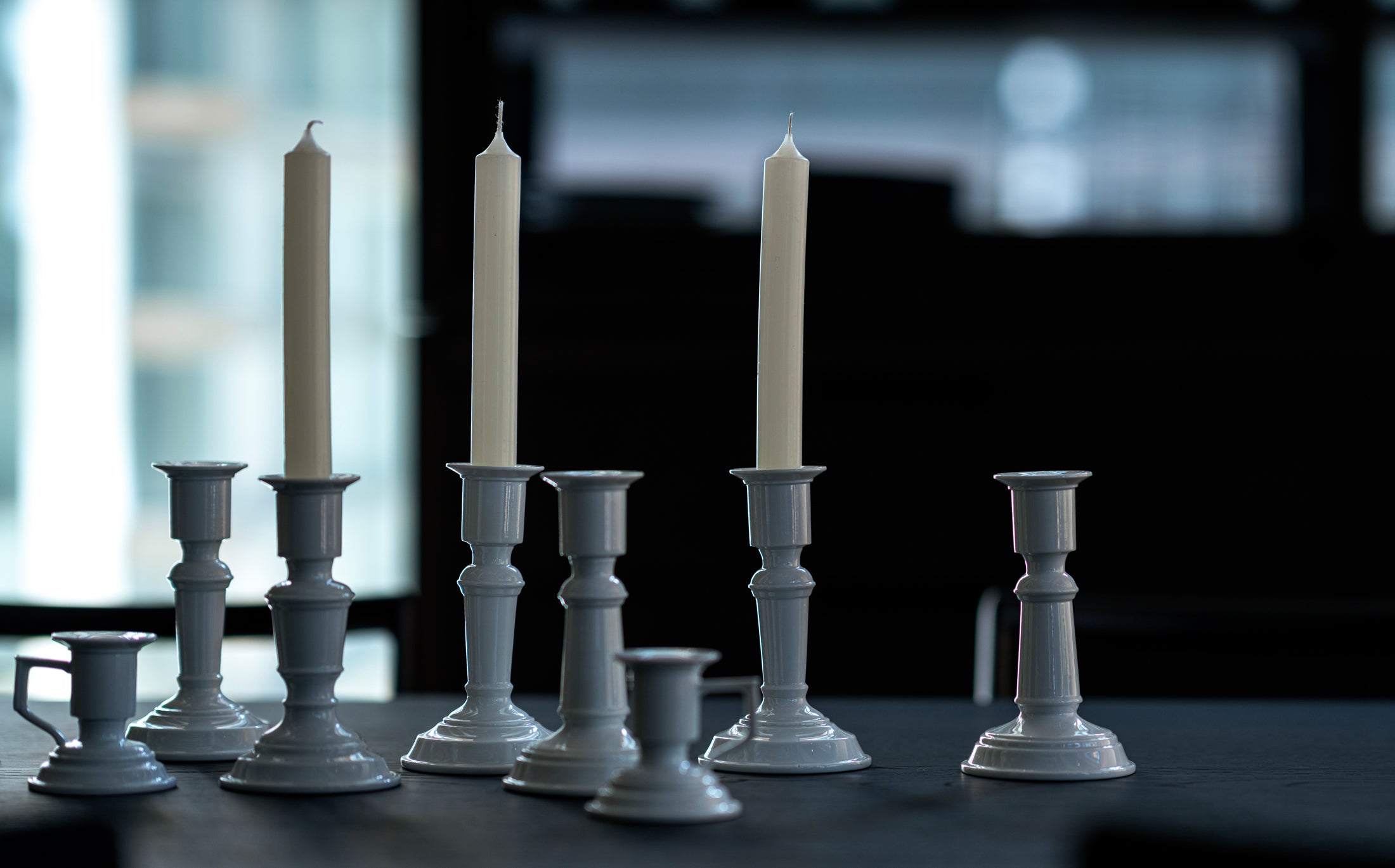 Tamaki - Porcelain White - Candle Stand