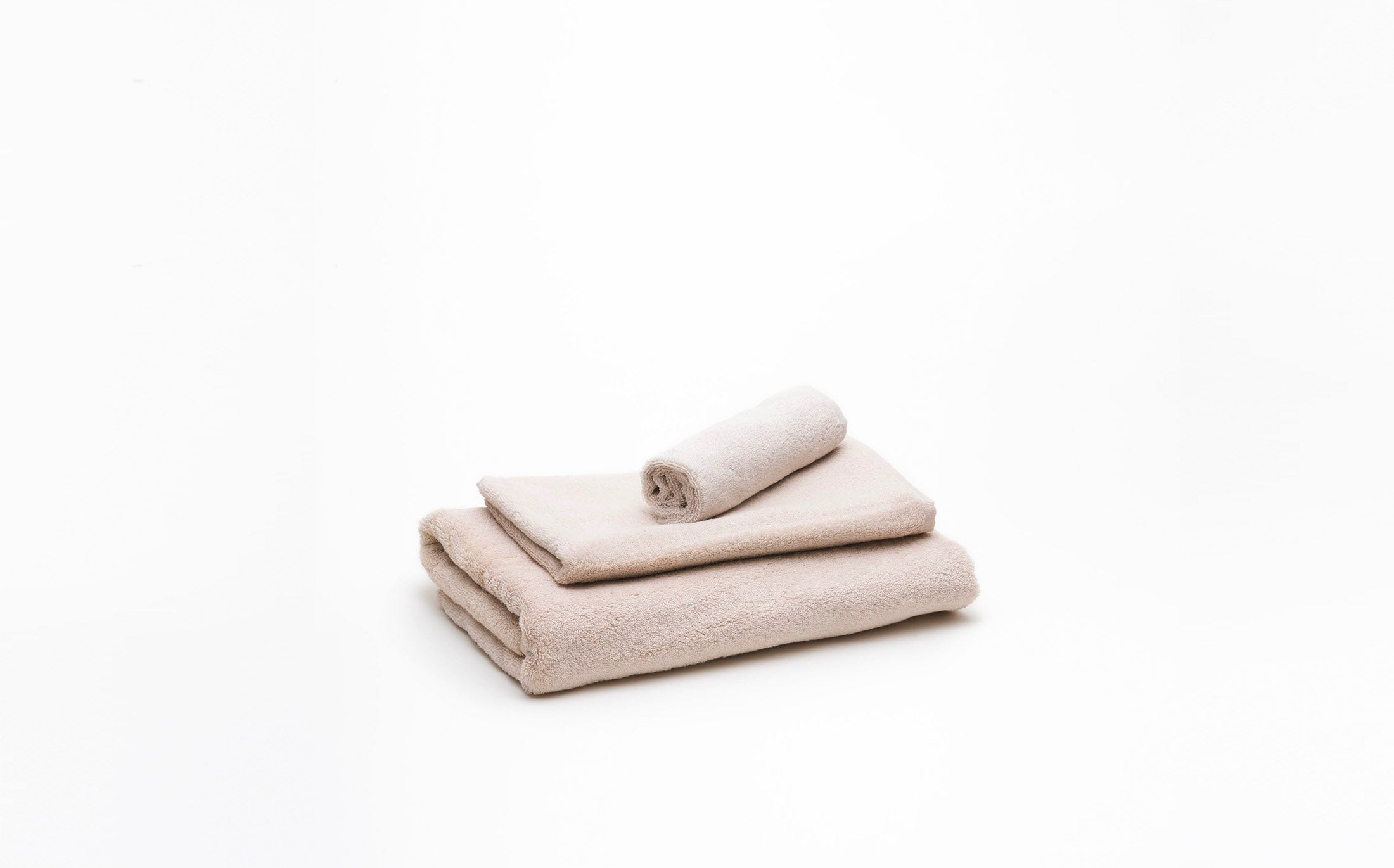 Cotton Color Towel - Beige