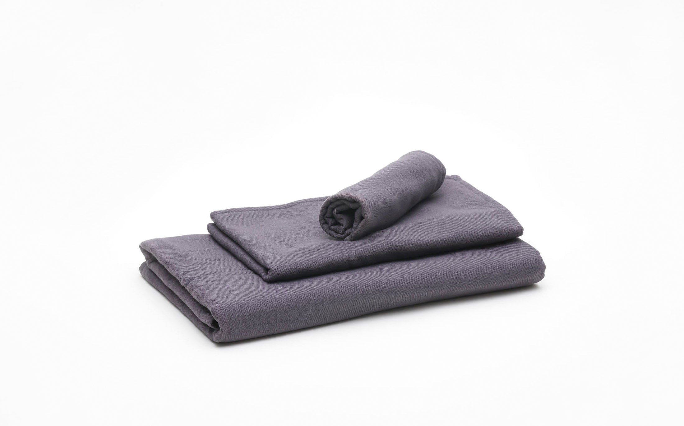 Gauze & Cotton Towel - Ink Black
