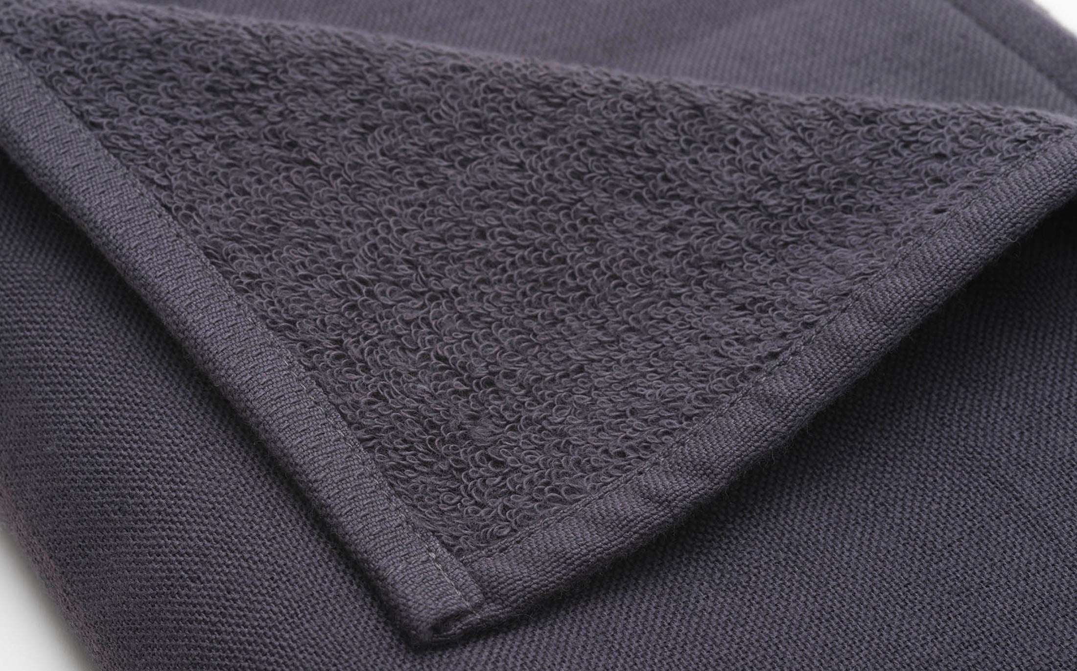 Gauze & Cotton Towel - Ink Black