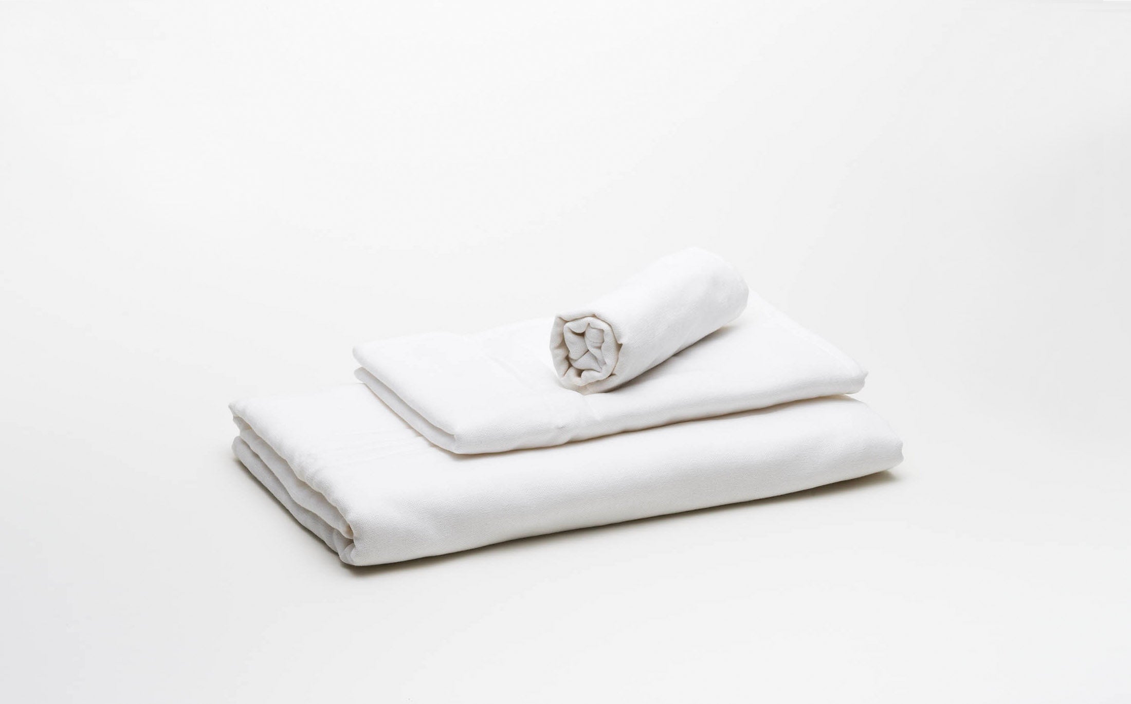 Gauze & Cotton Towel - Off White