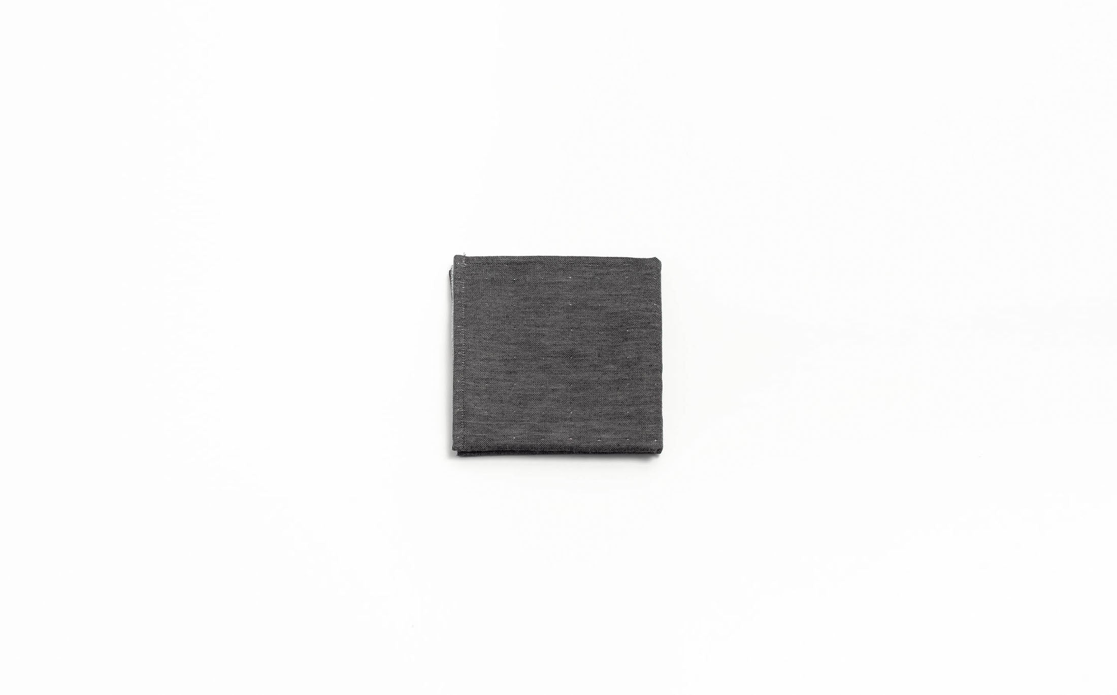 Gauze Chambray Towel - Dark Grey Guest Towel