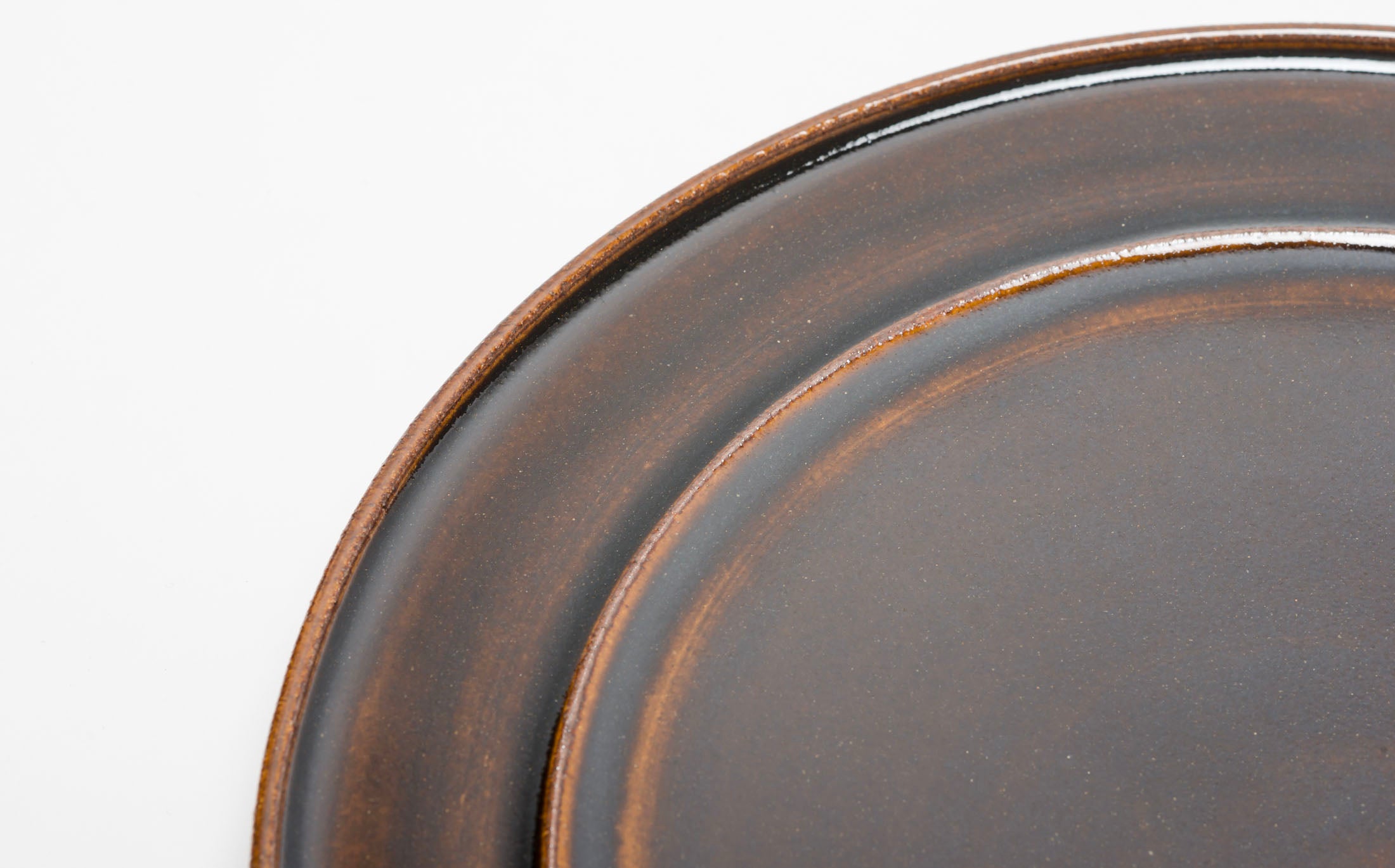 Hanamizuki - Ceramic Brown - Rim Plate