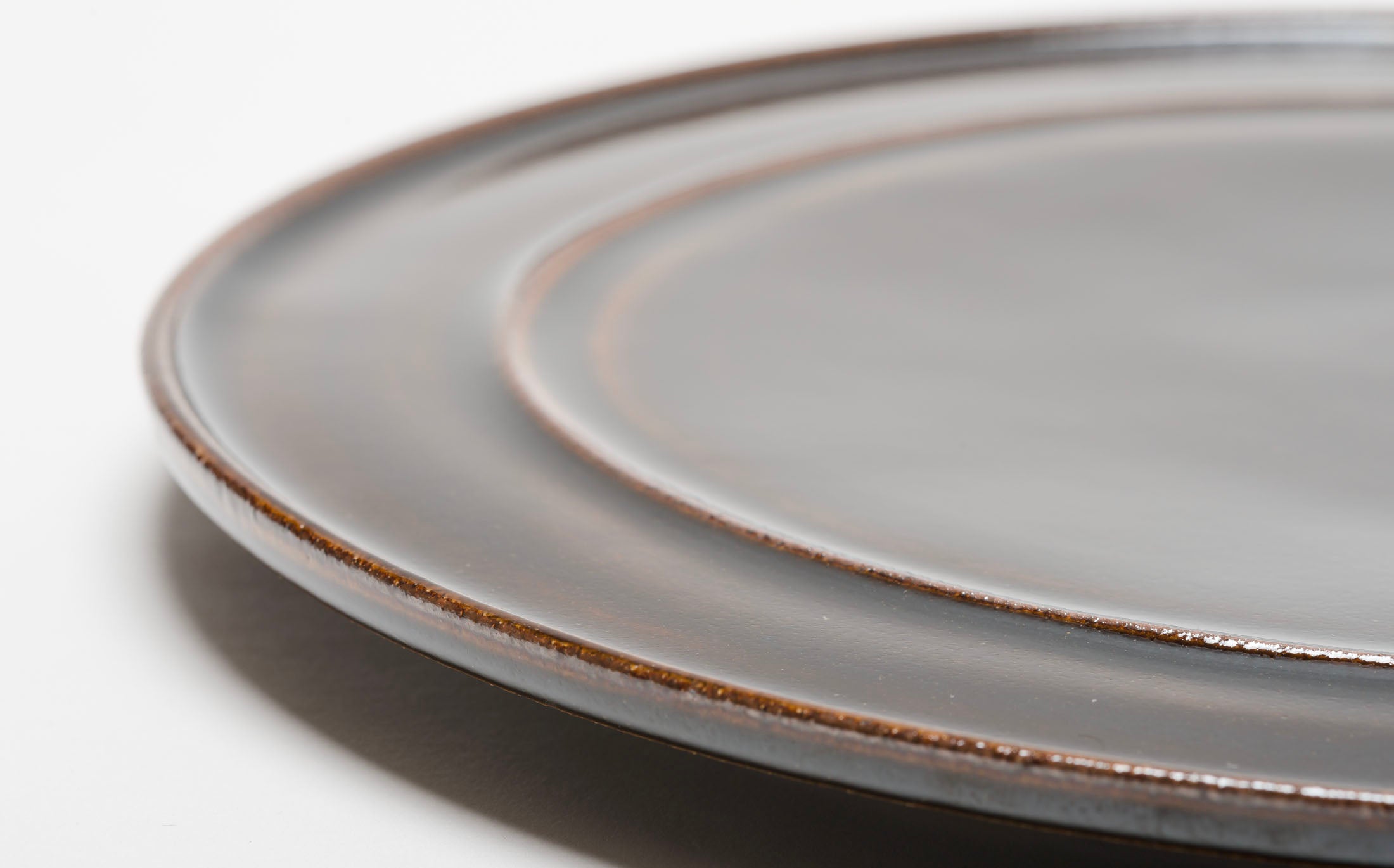 Hanamizuki - Ceramic Brown - Rim Plate