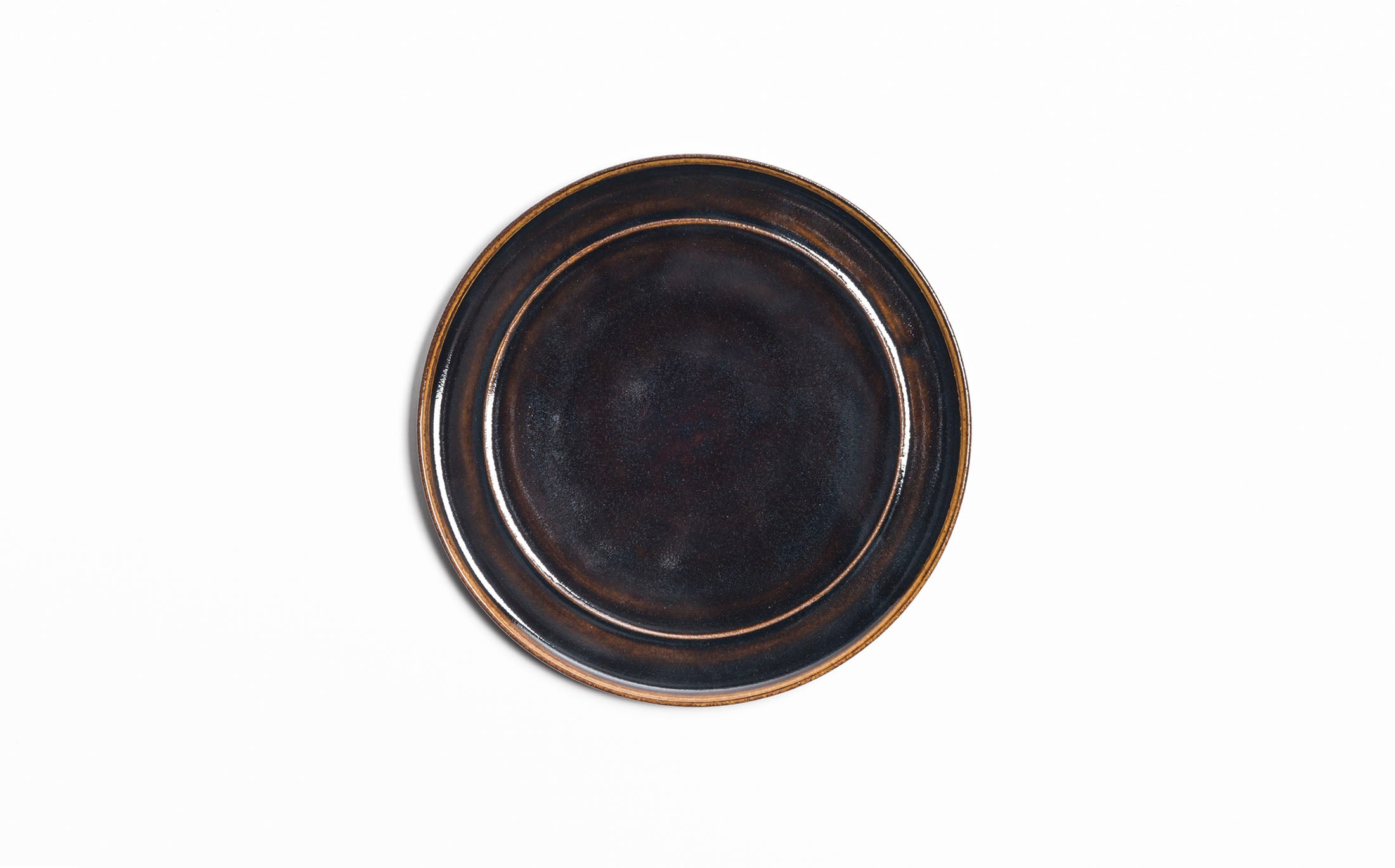 Hanamizuki - Ceramic Brown - Rim Plate M