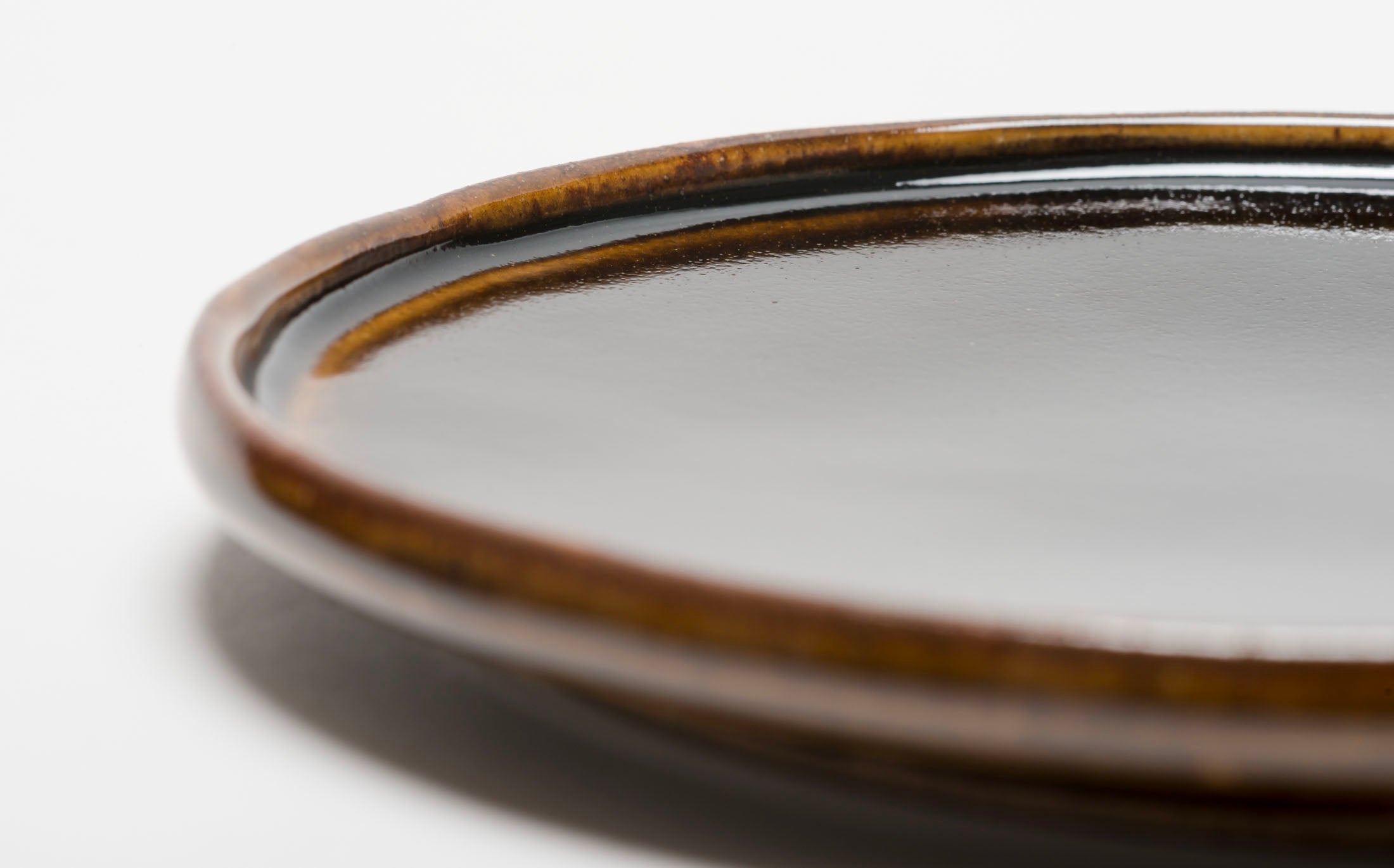 Hanamizuki - Ceramic Brown - Narrow Rim Plate