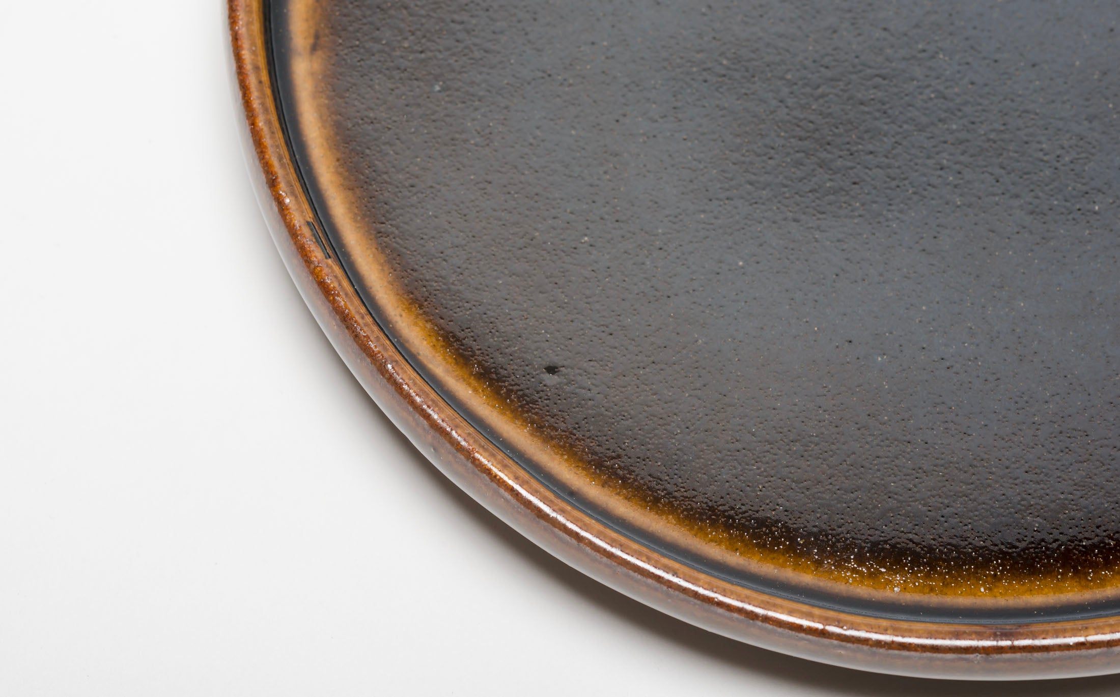 Hanamizuki - Ceramic Brown - Narrow Rim Plate