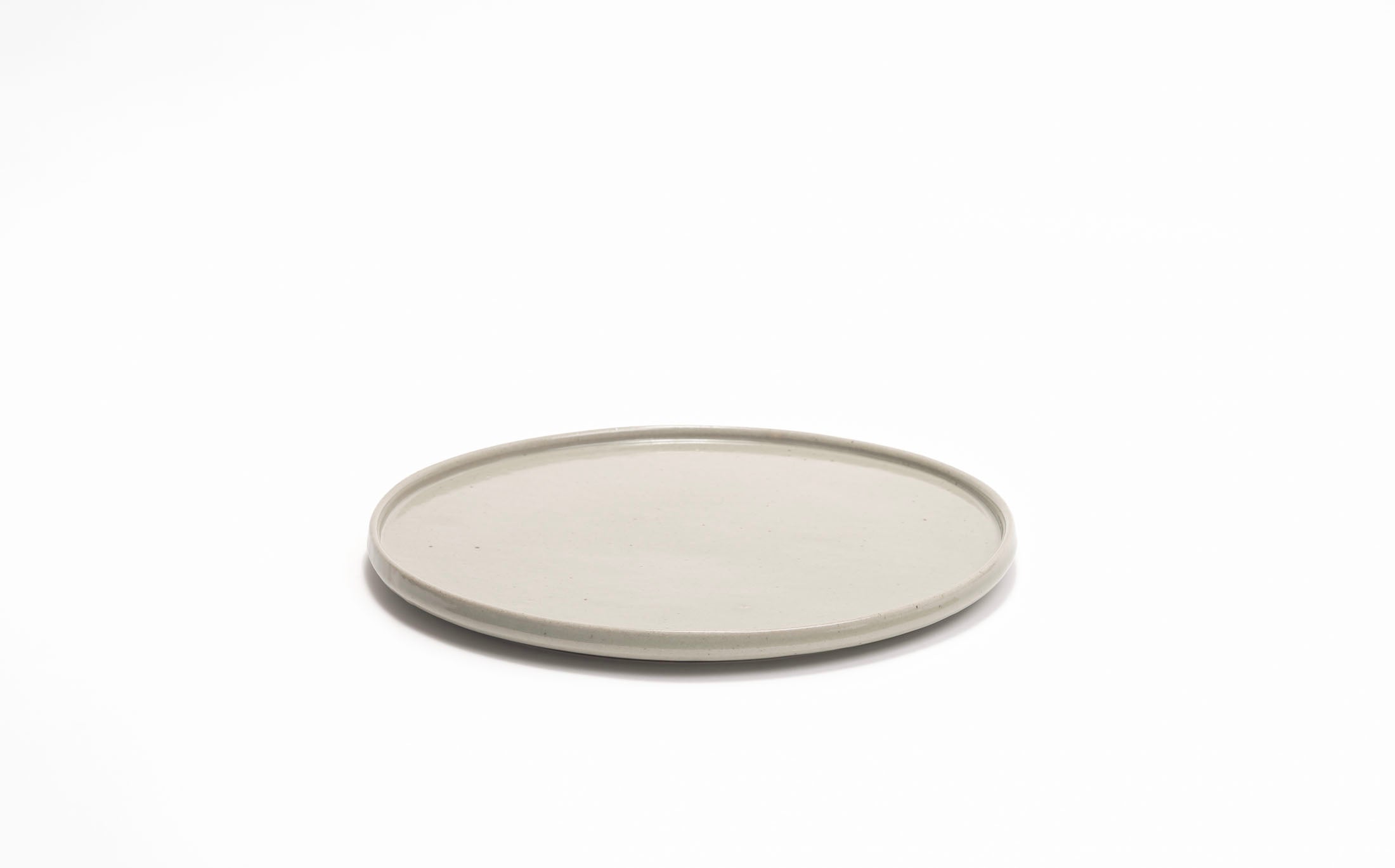 Hanamizuki - Ceramic Light Grey - Narrow Rim Plate L