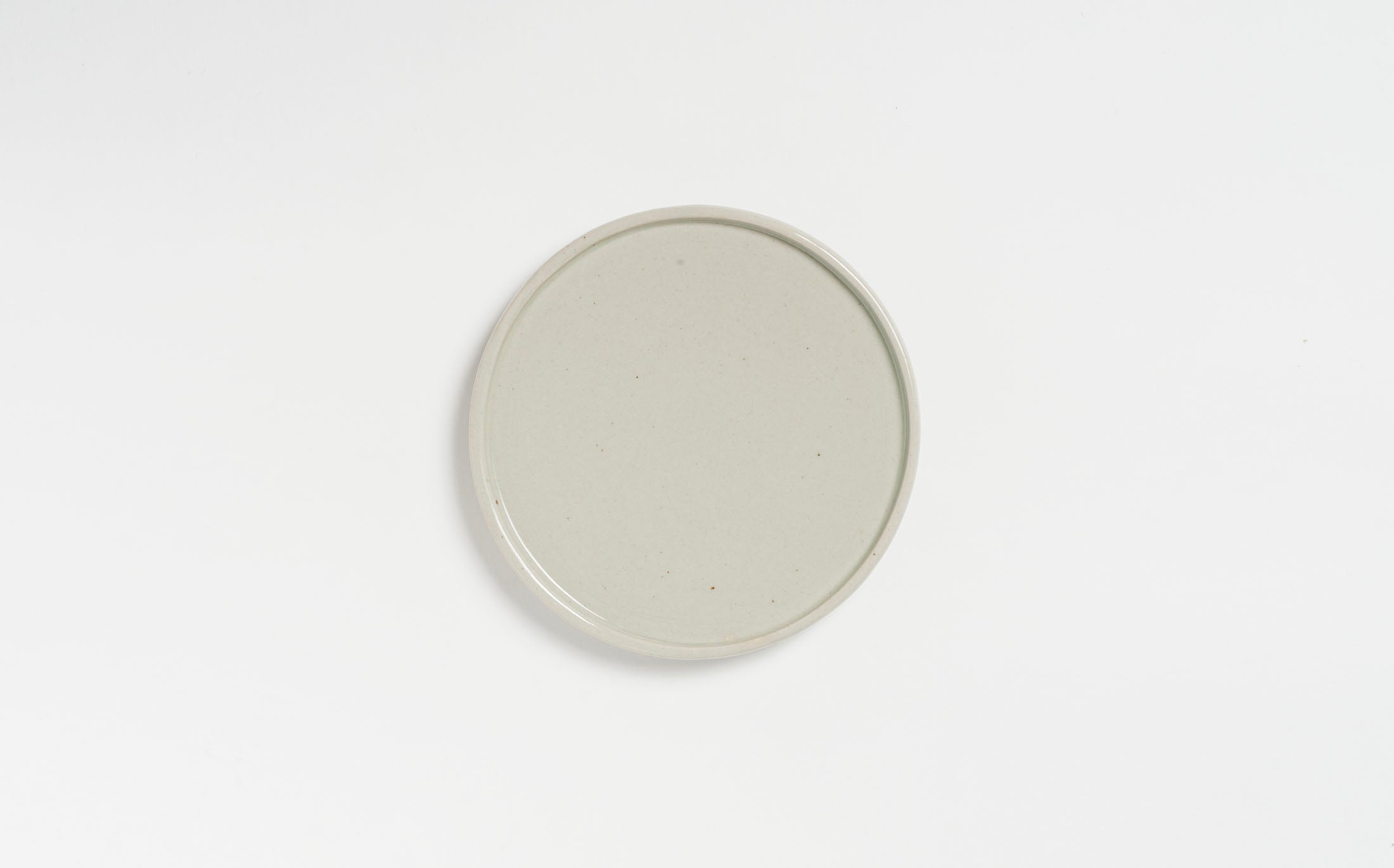 Hanamizuki - Ceramic Light Grey - Narrow Rim Plate S