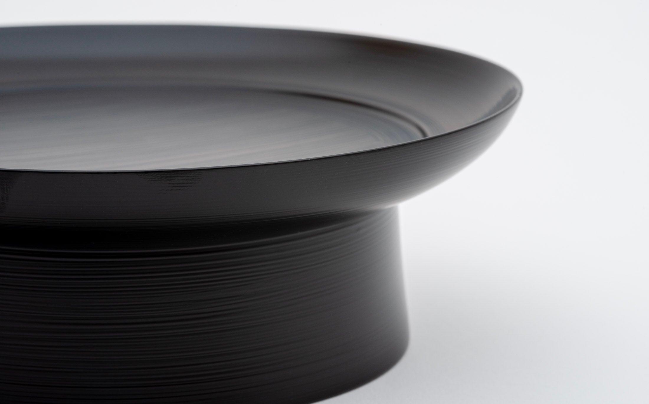 Iwai - Japanese Lacquer Brush Mark Black - Compote