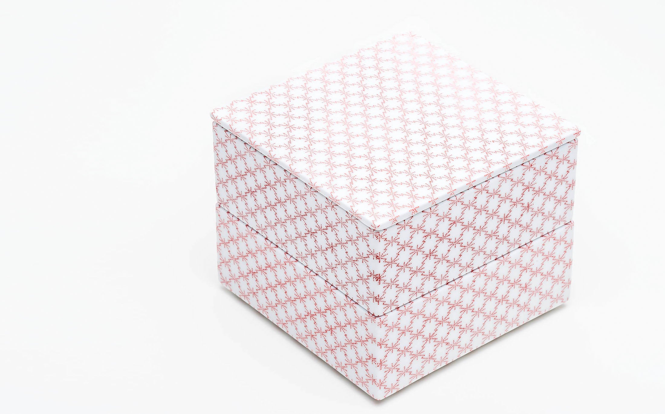 Ju-bako - Porcelain Tsunomatsukawabishi Red M #Size_square m