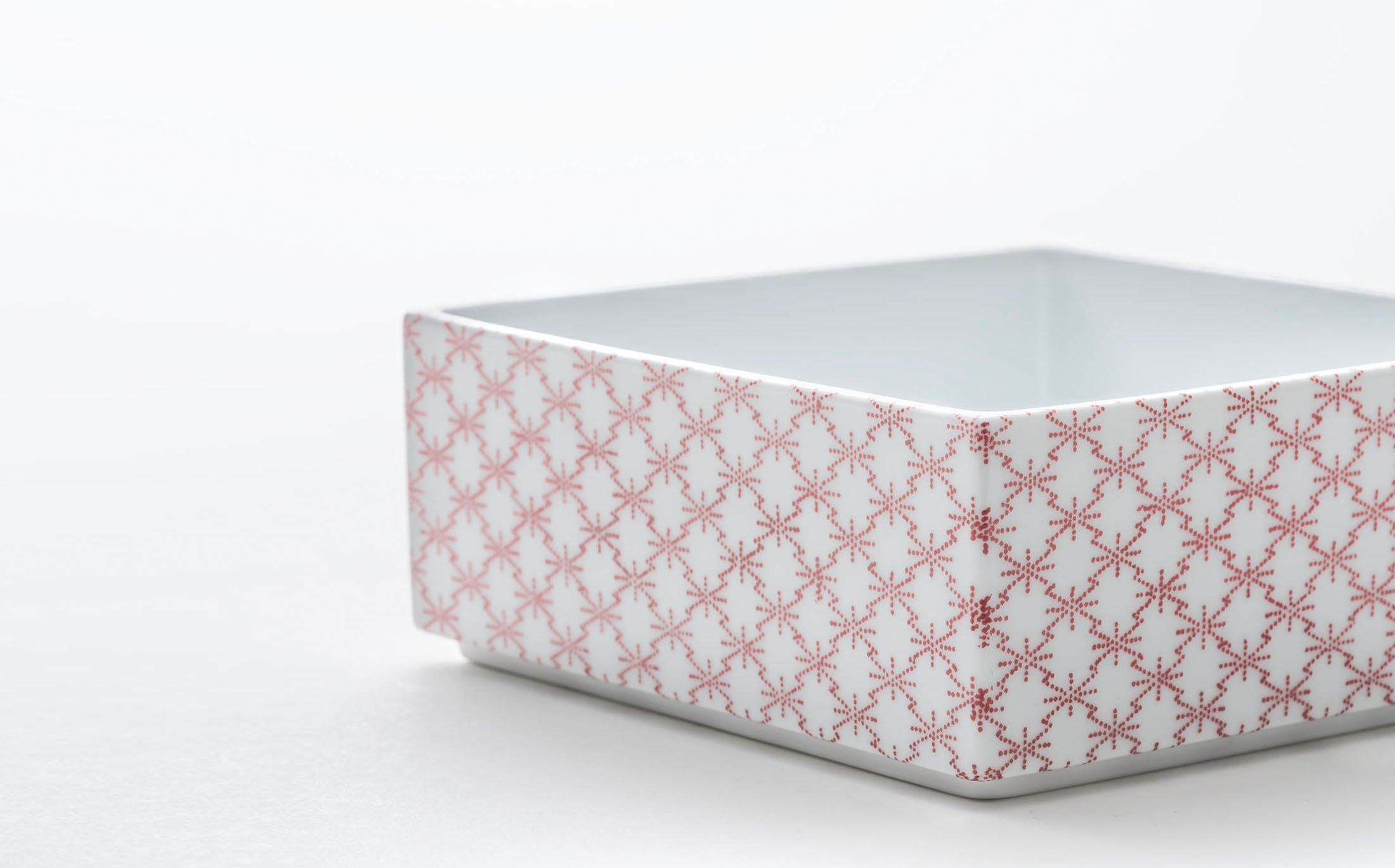 Ju-bako - Porcelain Tsunomatsukawabishi Red M #Size_square m