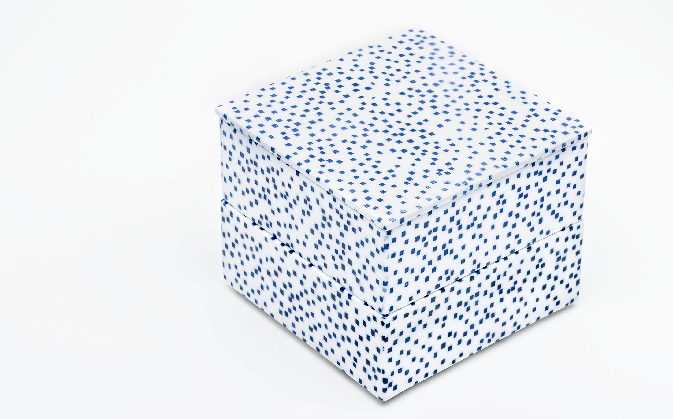 Ju-bako - Porcelain Square Blue M #Size_square m