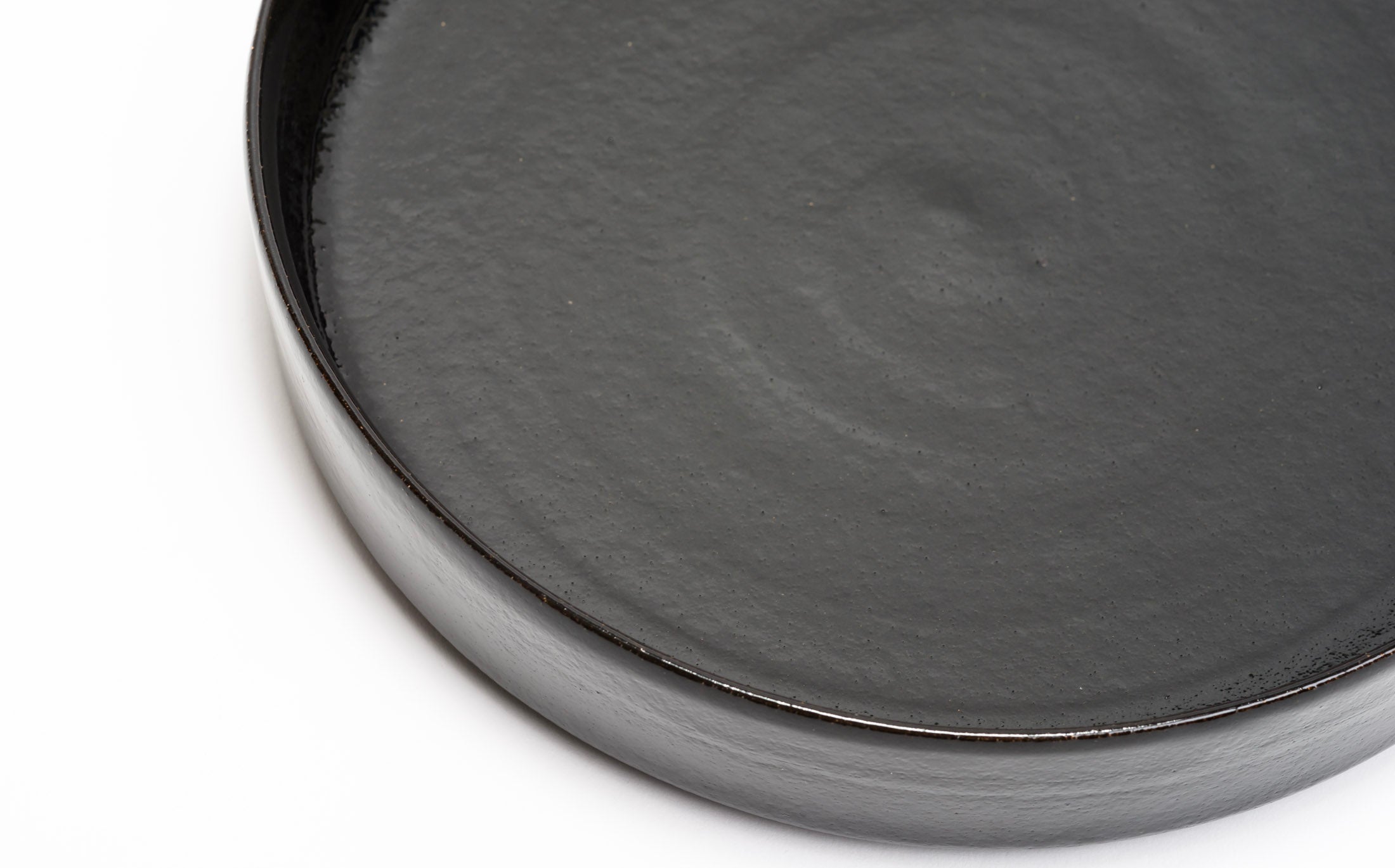 Kafka - Ceramic Black - Round Deep Plate