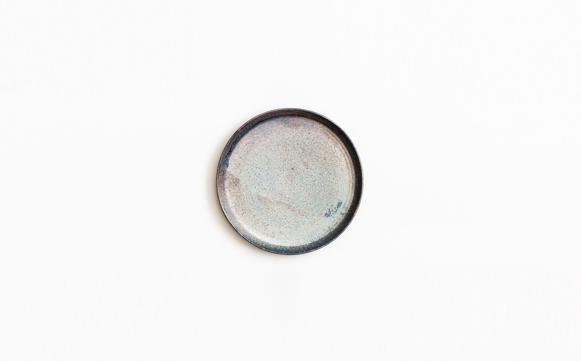 Kanzan - Ceramic Grey Luster - Round Plate S
