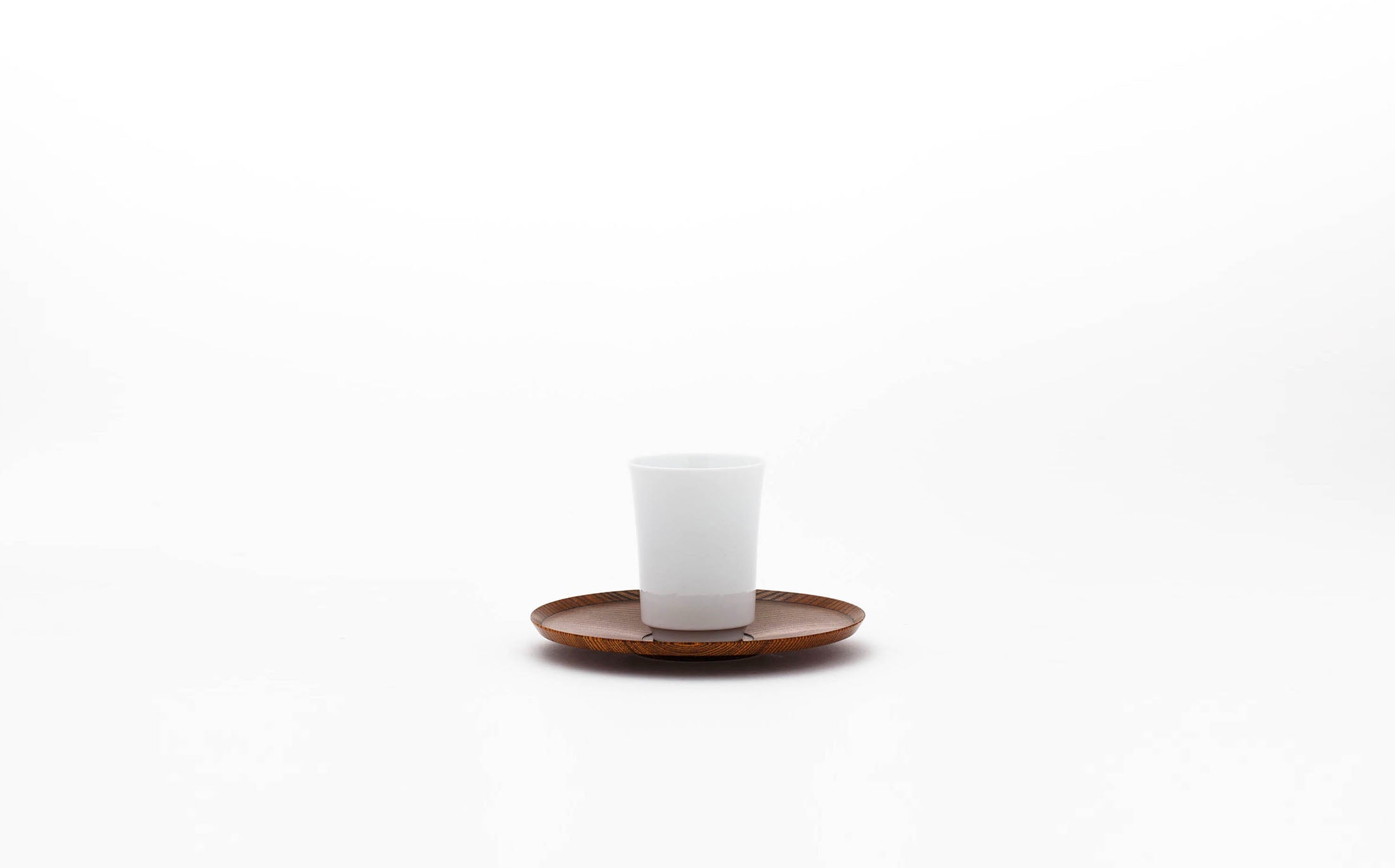 Kaoru - Zelkova Wipe Lacquer Brown - Saucer