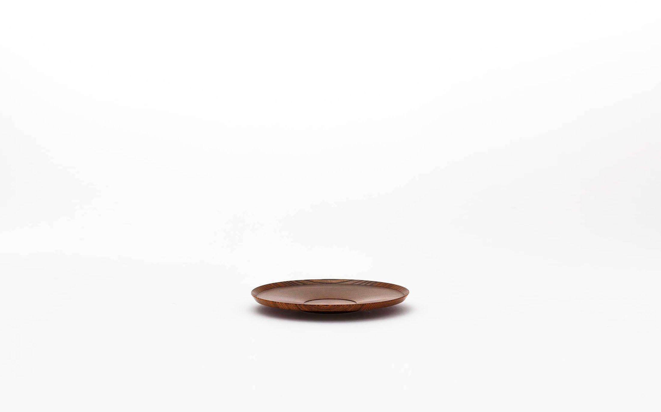 Kaoru - Zelkova Wipe Lacquer Brown - Saucer