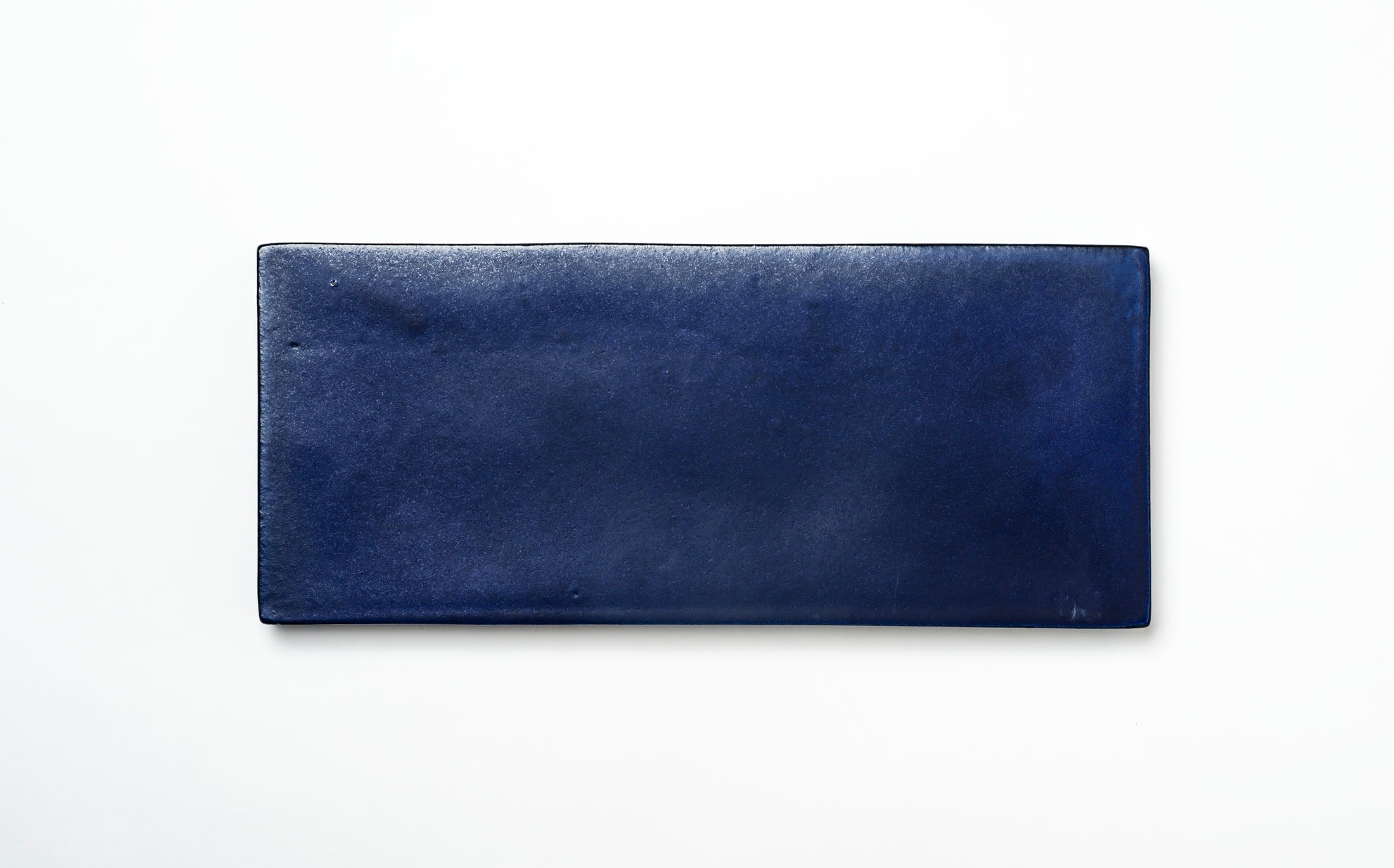 Kasama - Ceramic Blue - Rectangle Plate with Legs