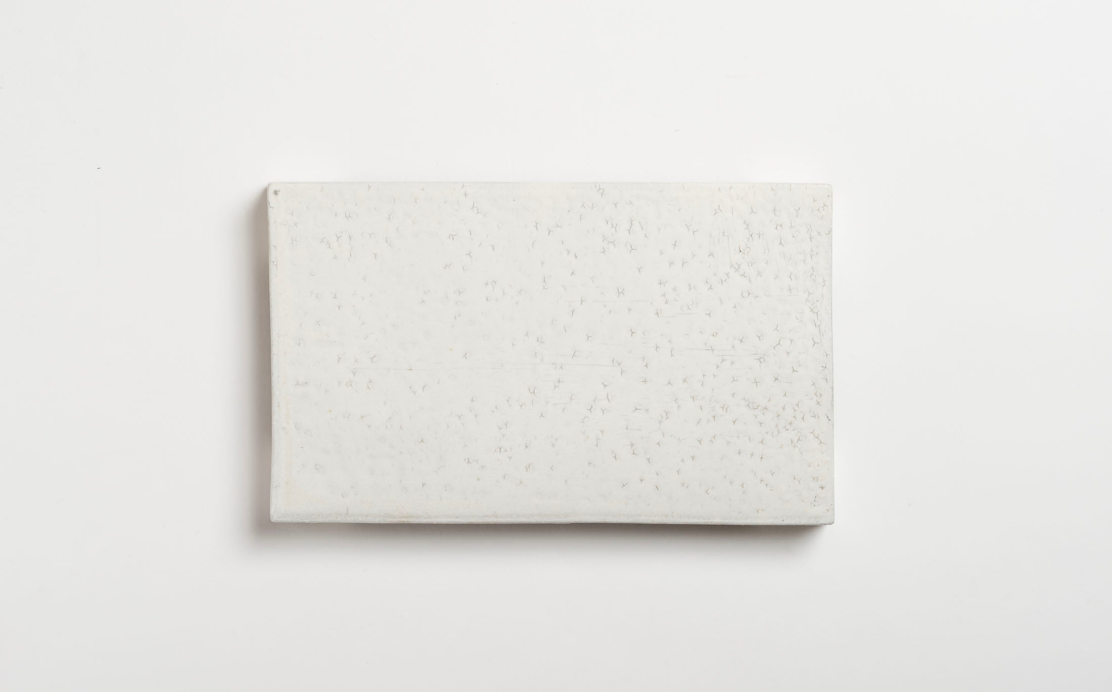 Kasama - Ceramic White - Rectangle Short Plate with Legs
