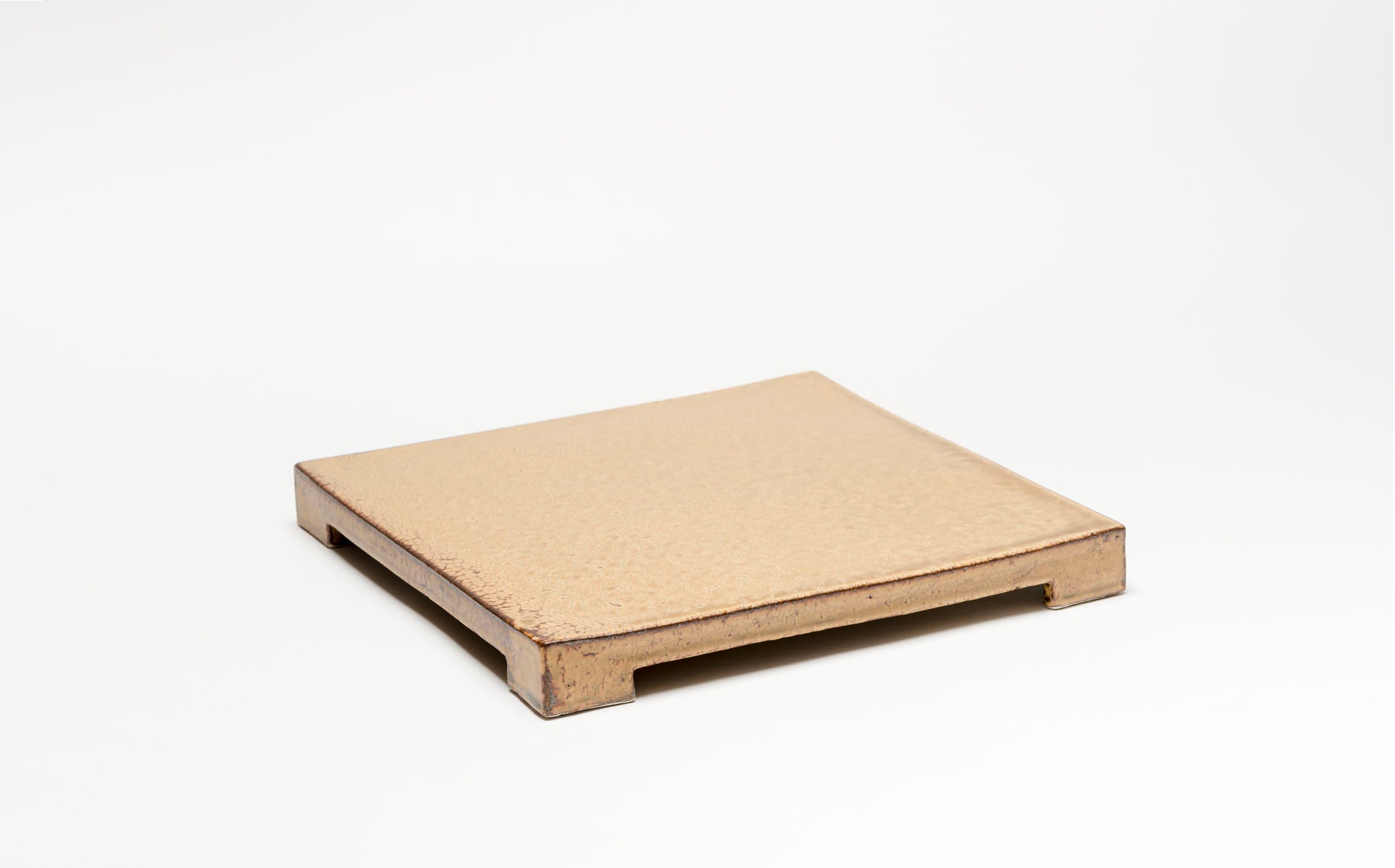 Kasama - Ceramic Yellow - Square Plate with Legs