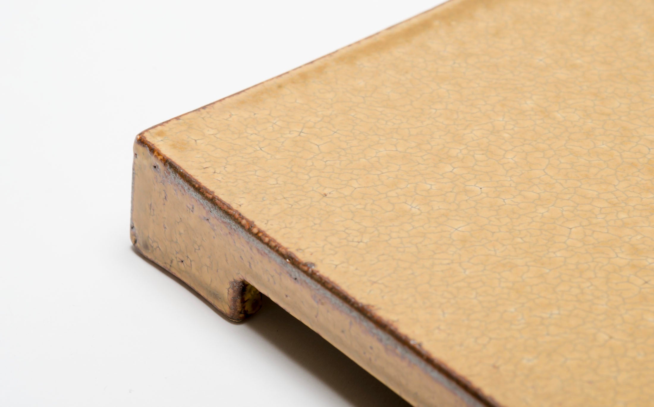 Kasama - Ceramic Yellow - Square Plate with Legs