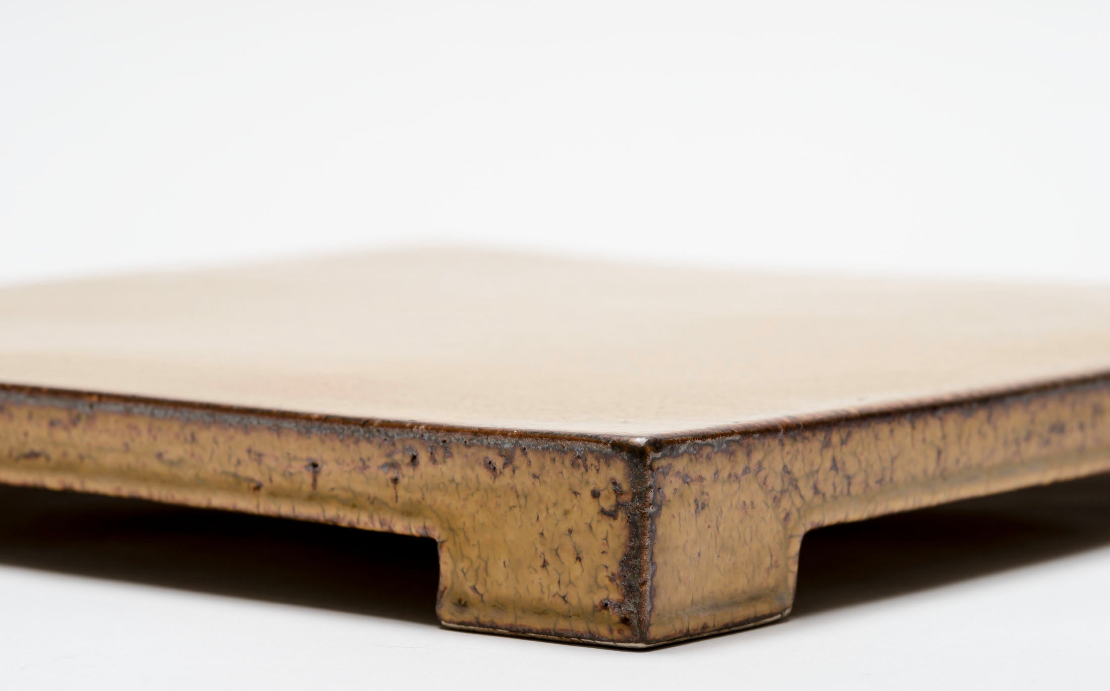 Kasama - Ceramic Yellow - Square Plate with Legs