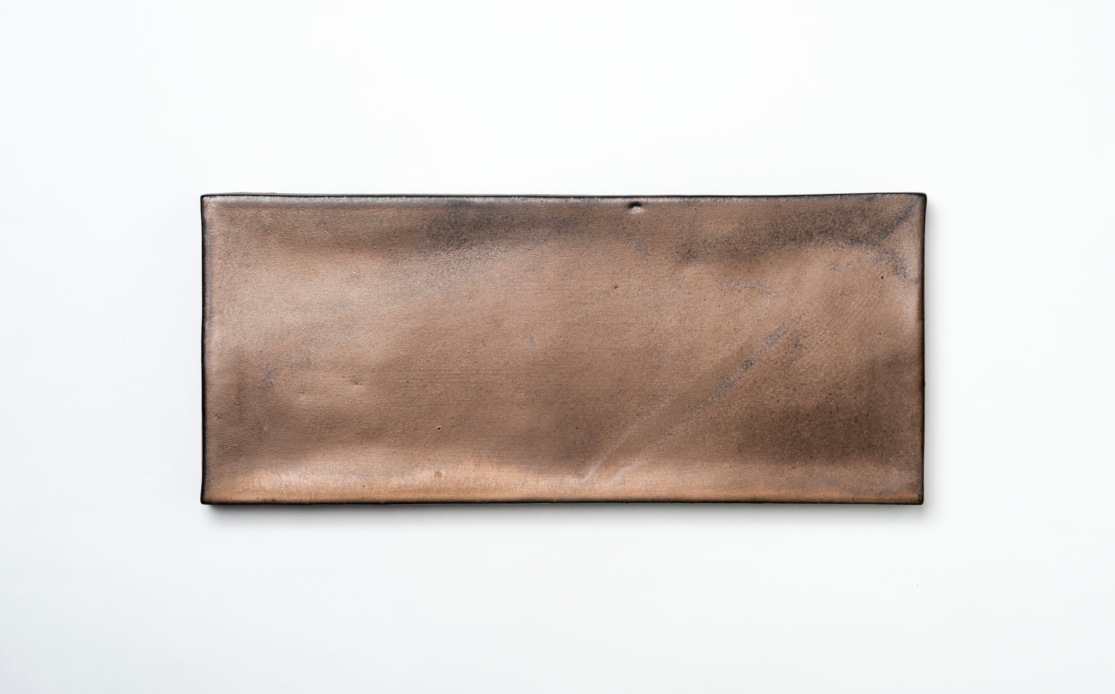 Kasama - Ceramic Black Luster - Rectangle Plate with Legs