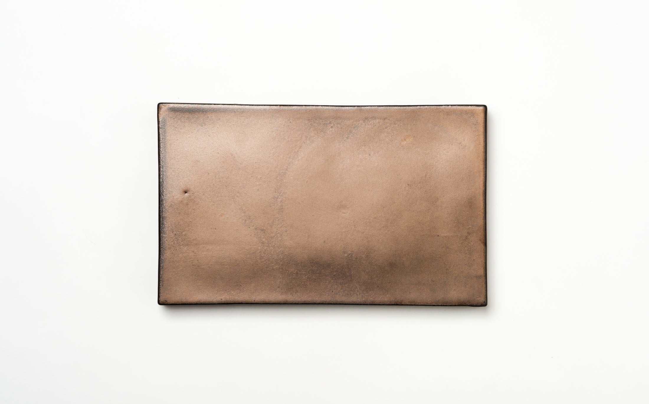 Kasama - Ceramic Black Luster - Rectangle Plate with Legs