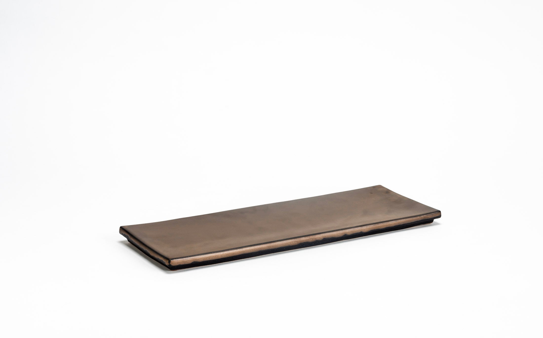 Kasama - Ceramic Black Luster - Rectangle Long Plate