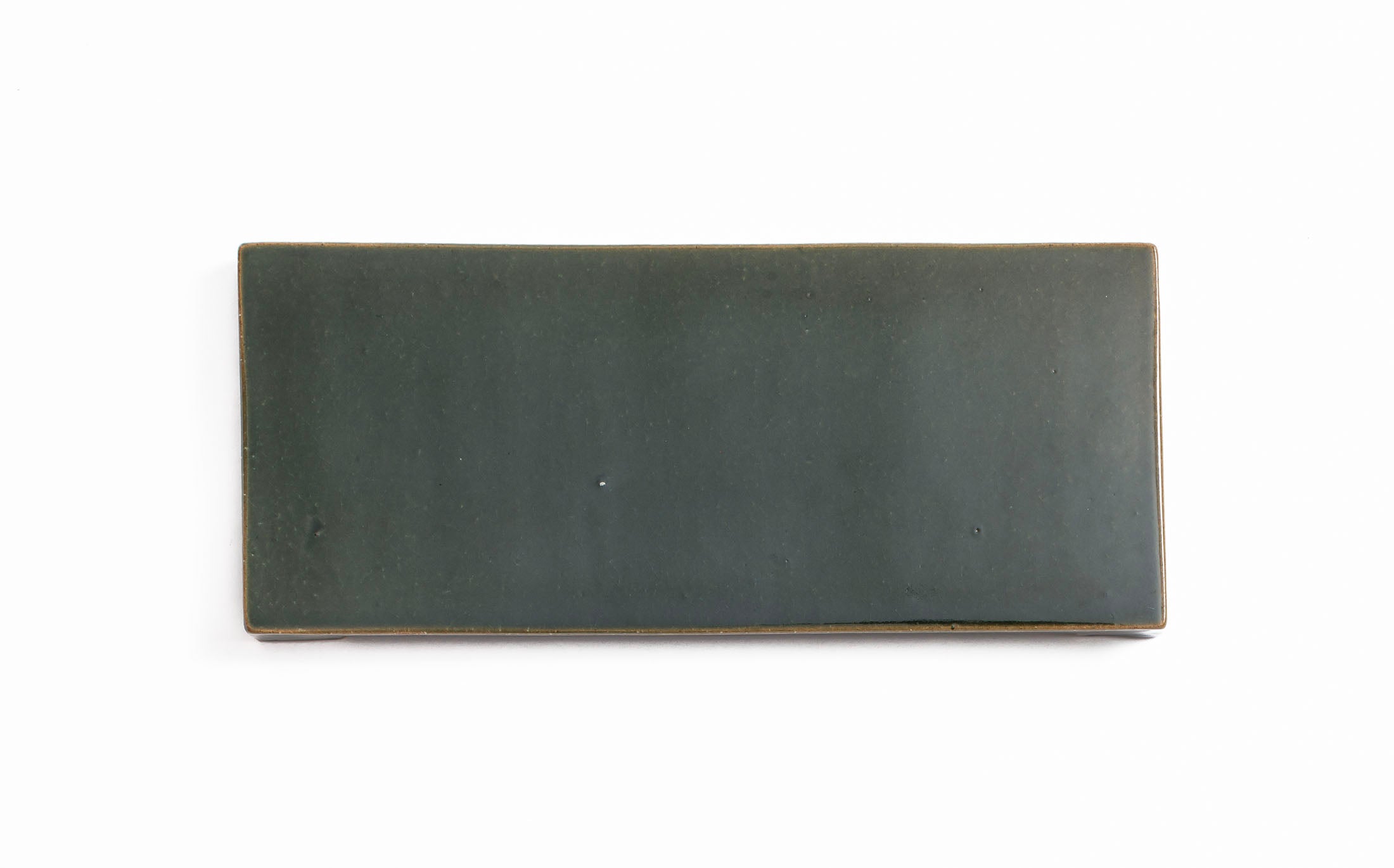 Kasama - Ceramic Green - Rectangle Plate with Legs
