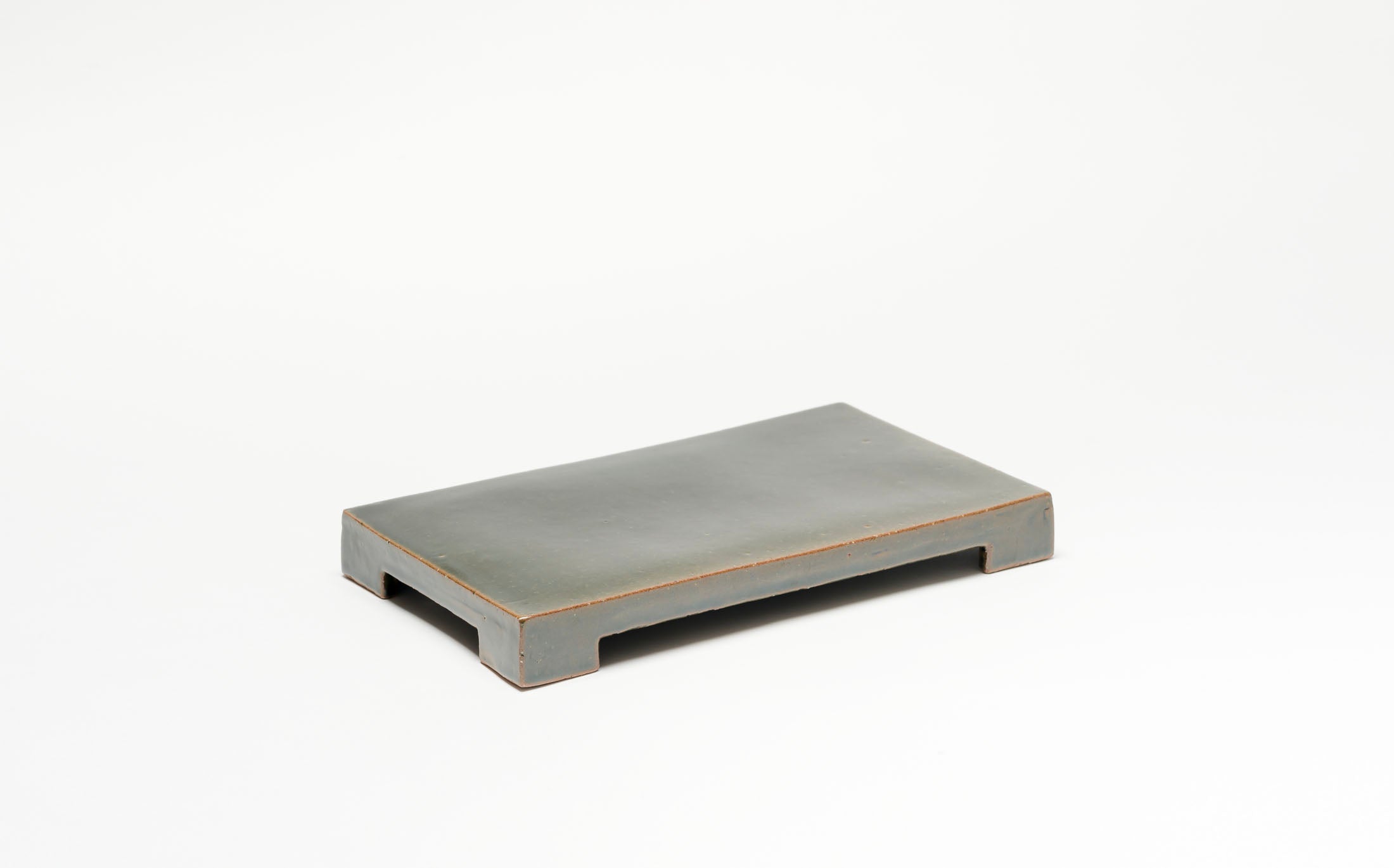 Kasama - Ceramic Green - Rectangle Plate with Legs