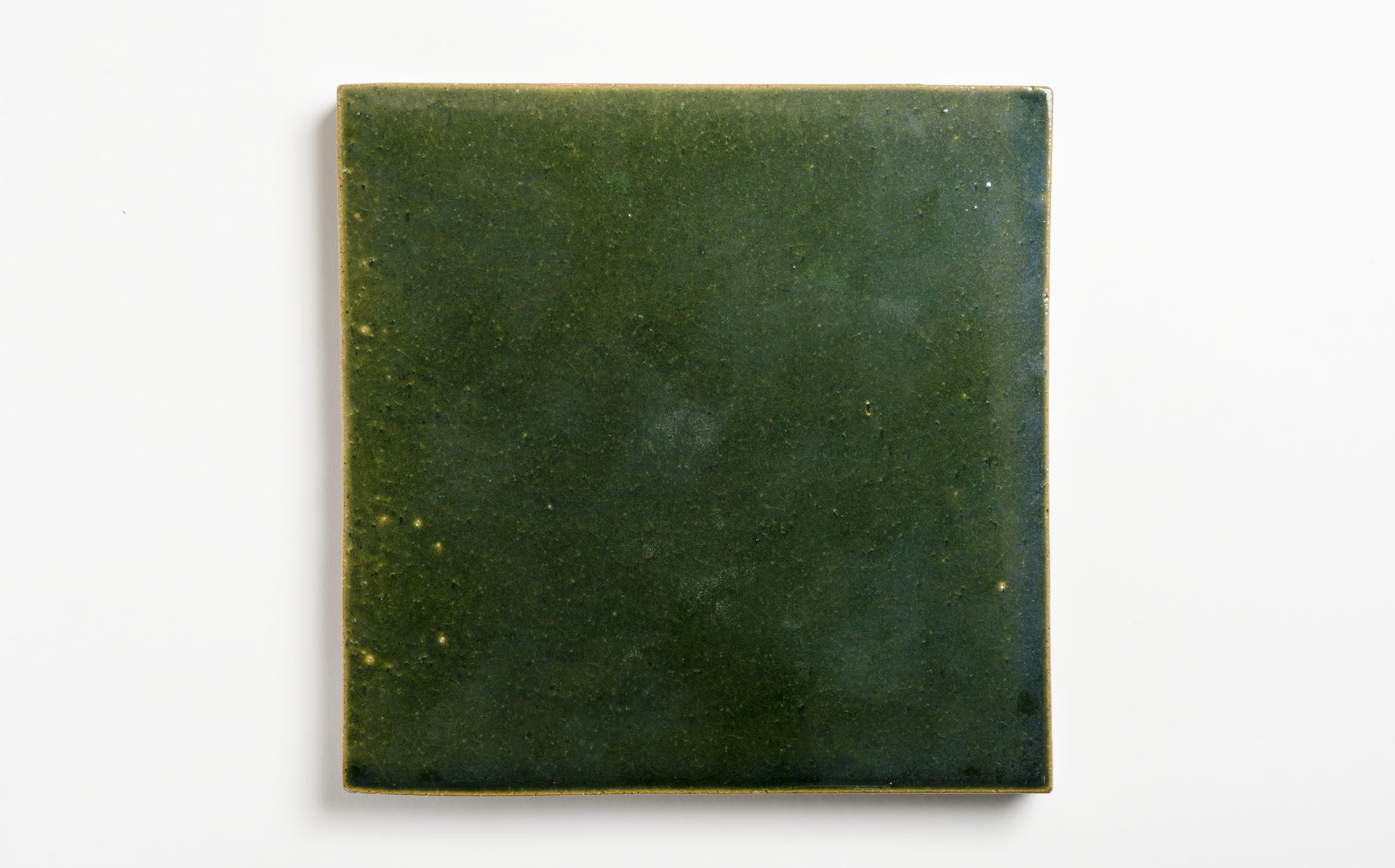 Kasama - Ceramic Green - Square Plate with Legs