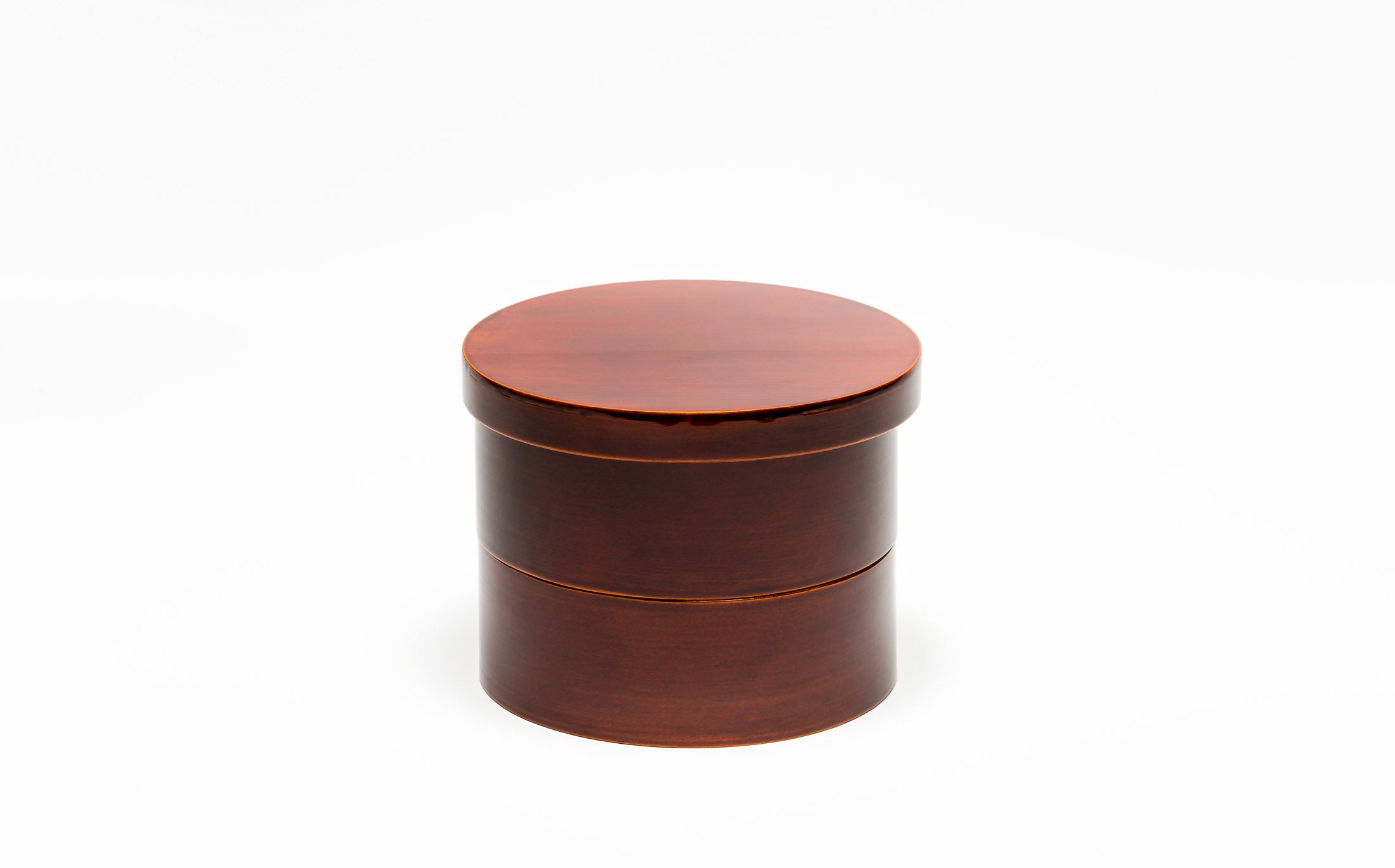 Mihashi - Yellow Shunkei - 2 Tier Round Lunch Box
