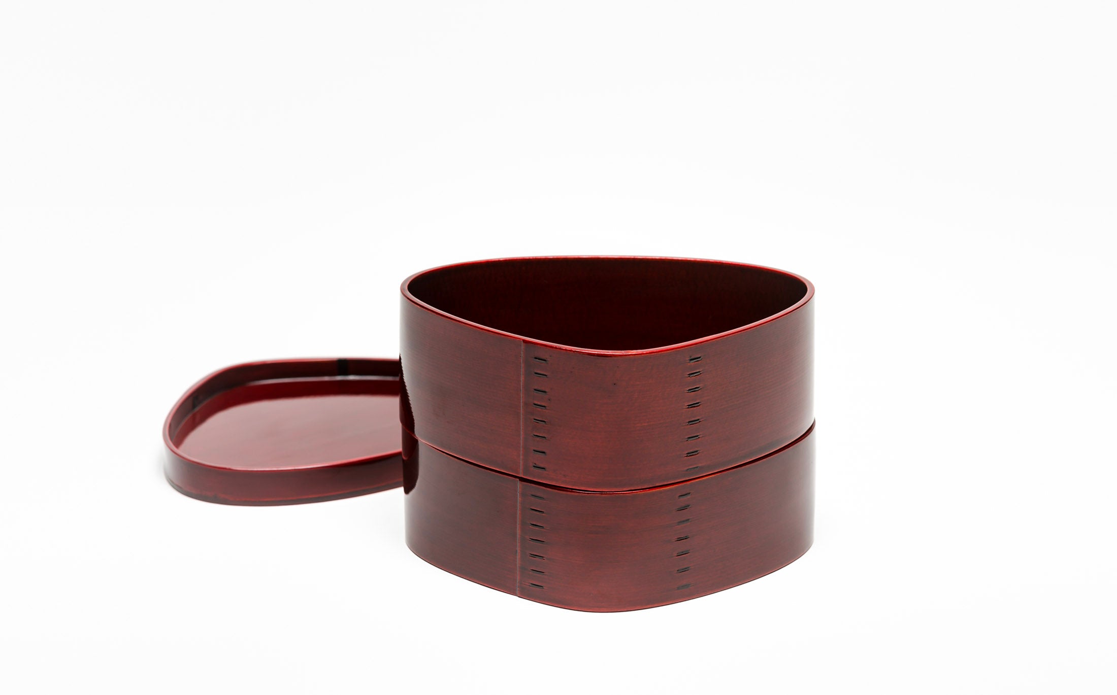 Mihashi - Red Shunkei - 2 Tier Hamaguri Lunch Box