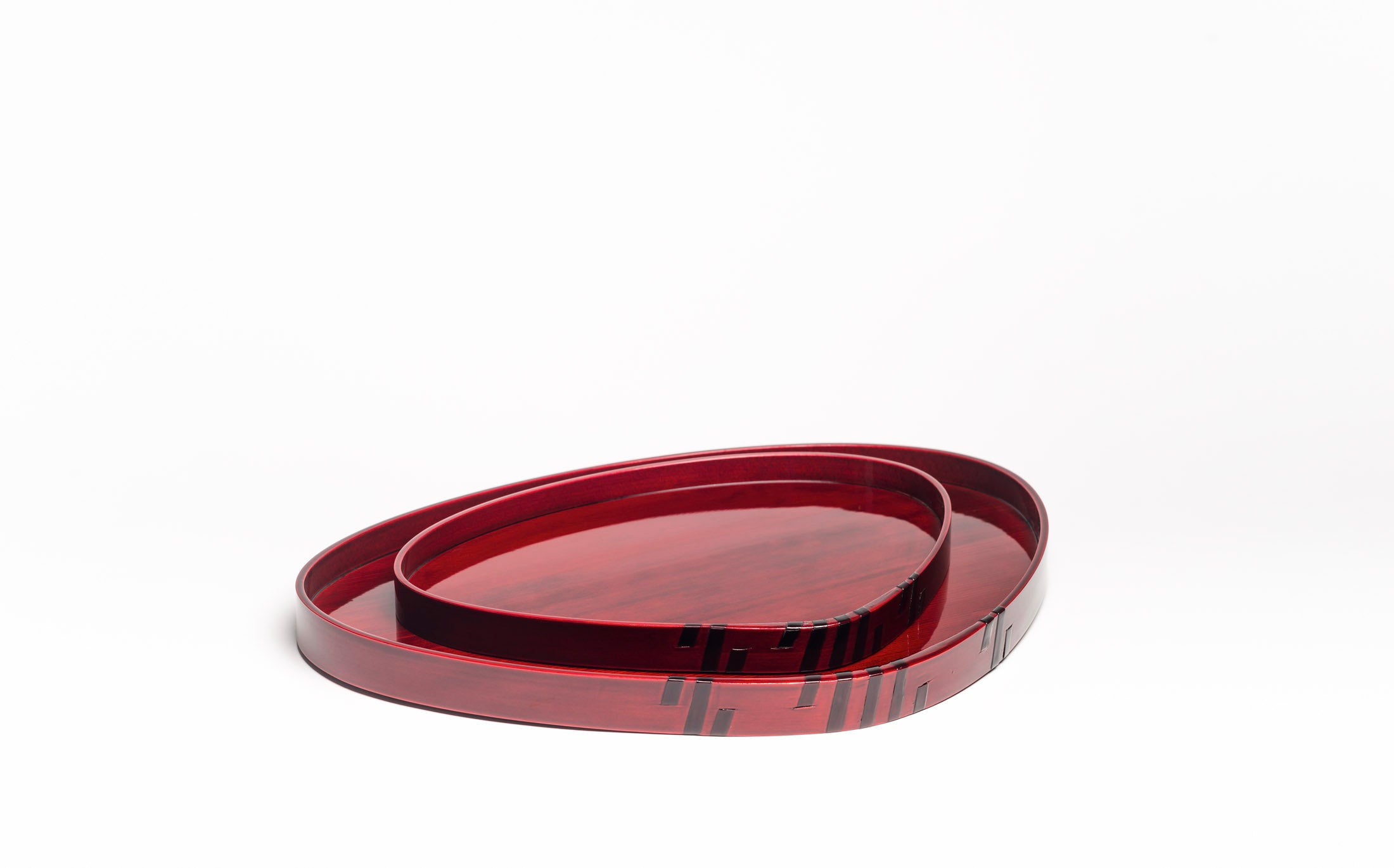 Mihashi - Red Shunkei - Hamaguri Tray