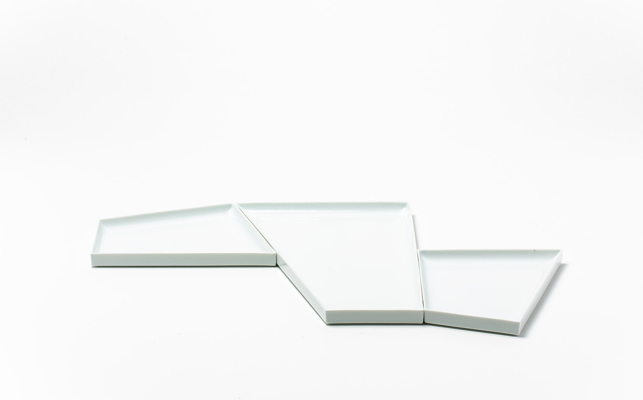 Objet d'Art - Porcelain White - Plate set