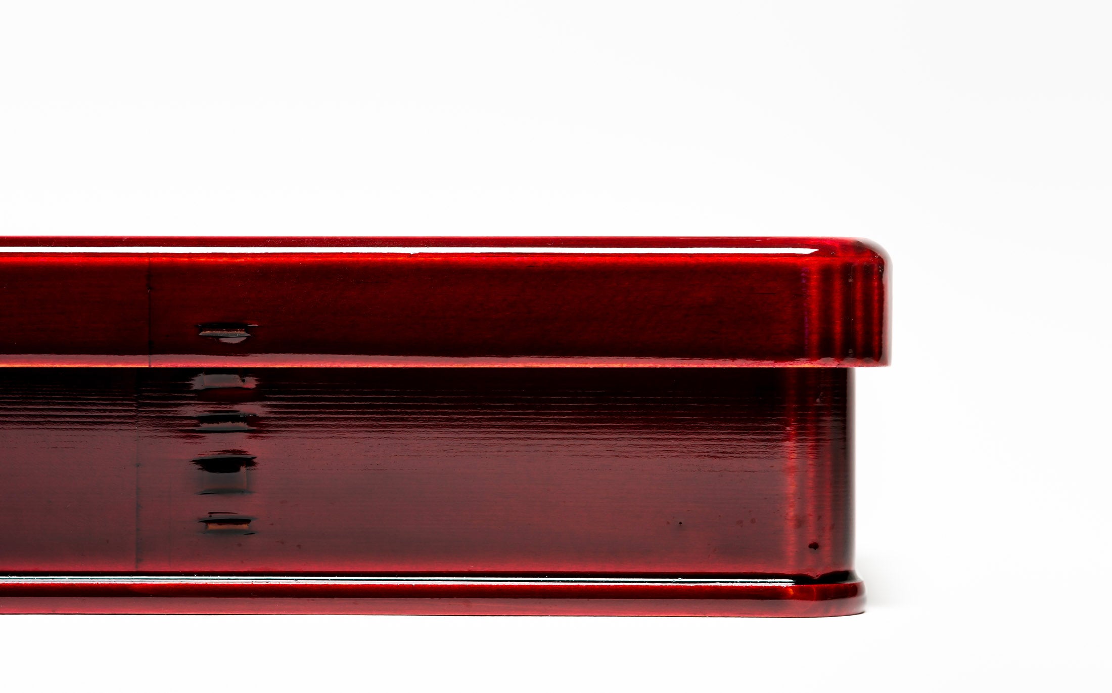 Omae - Red Shunkei - Square Lunch Box